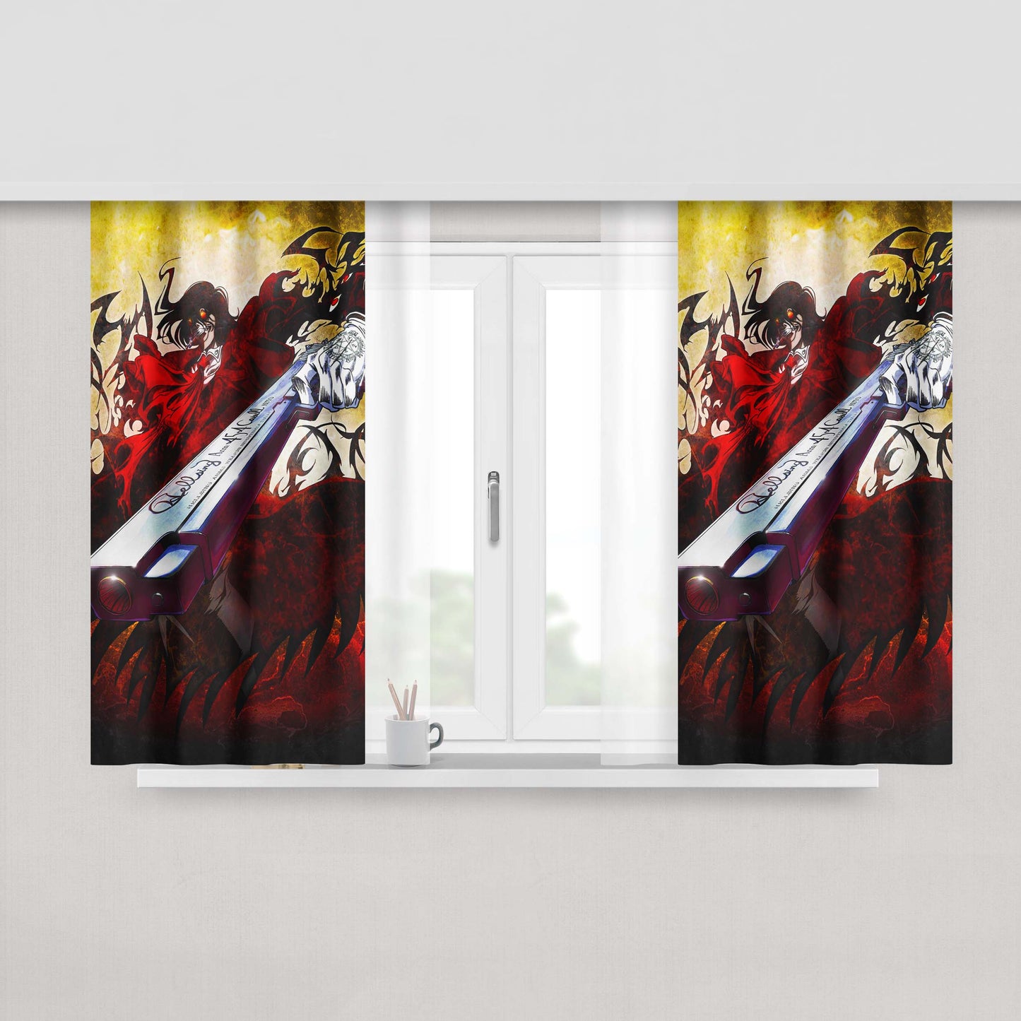 Altoids Cinnamon Peach Skin Window Curtains