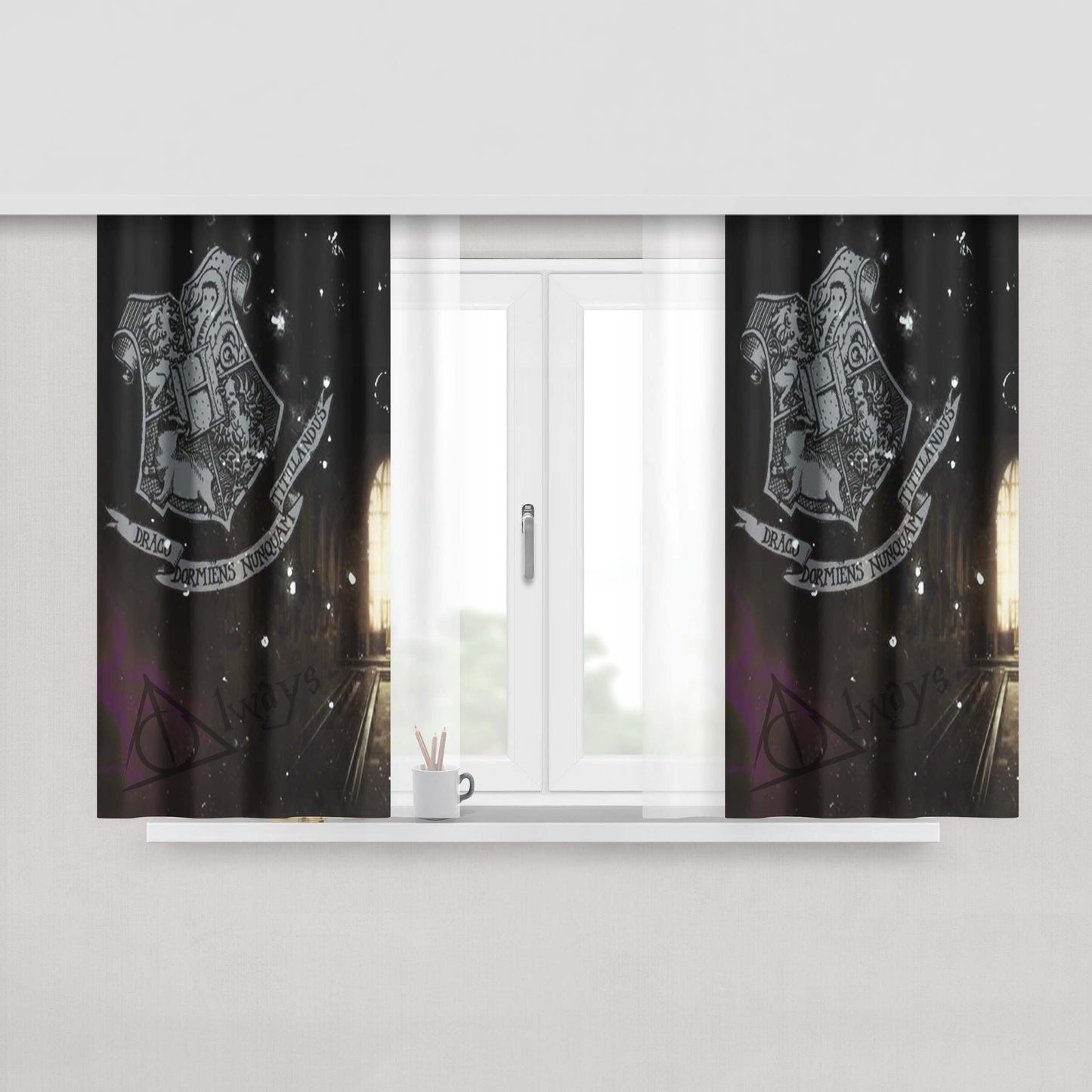 Always Be Yourself Unless You Can Be A Dinosaur Peach Skin Window Curtains