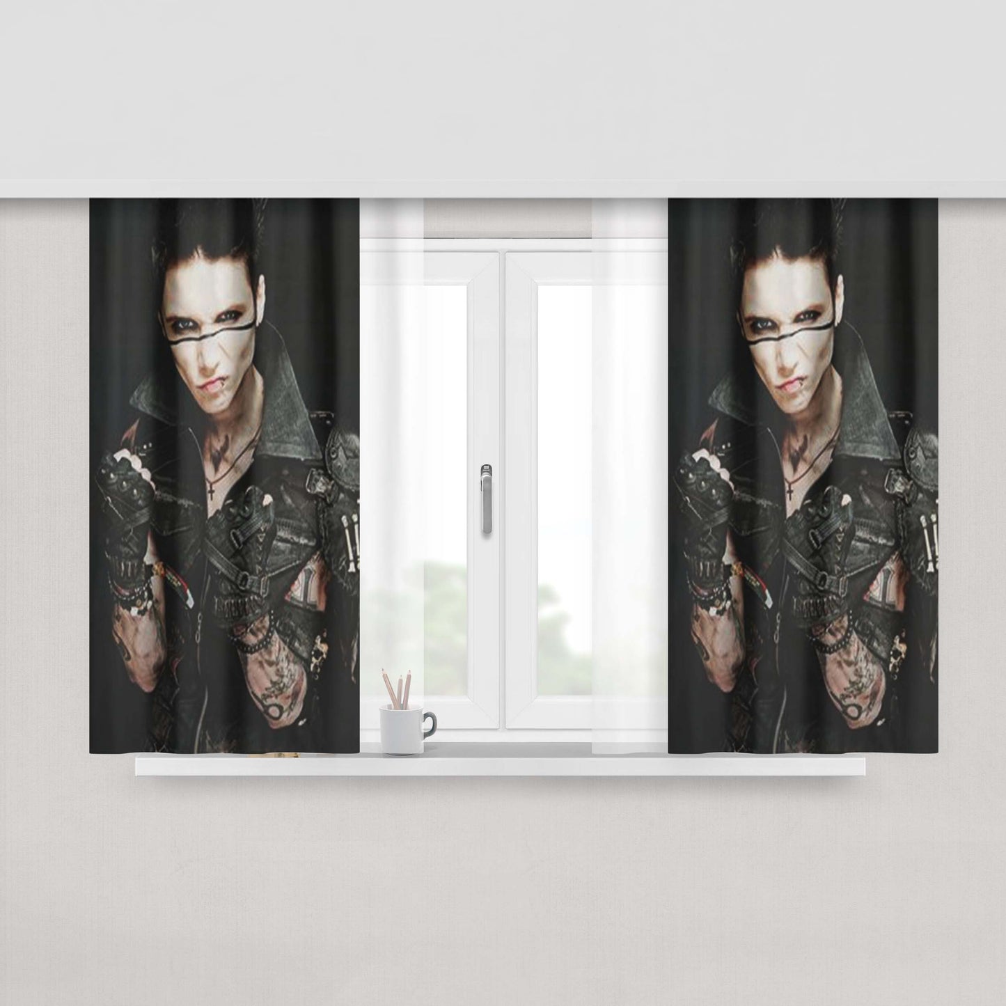 Andy Bathgate New York Rangers Peach Skin Window Curtains