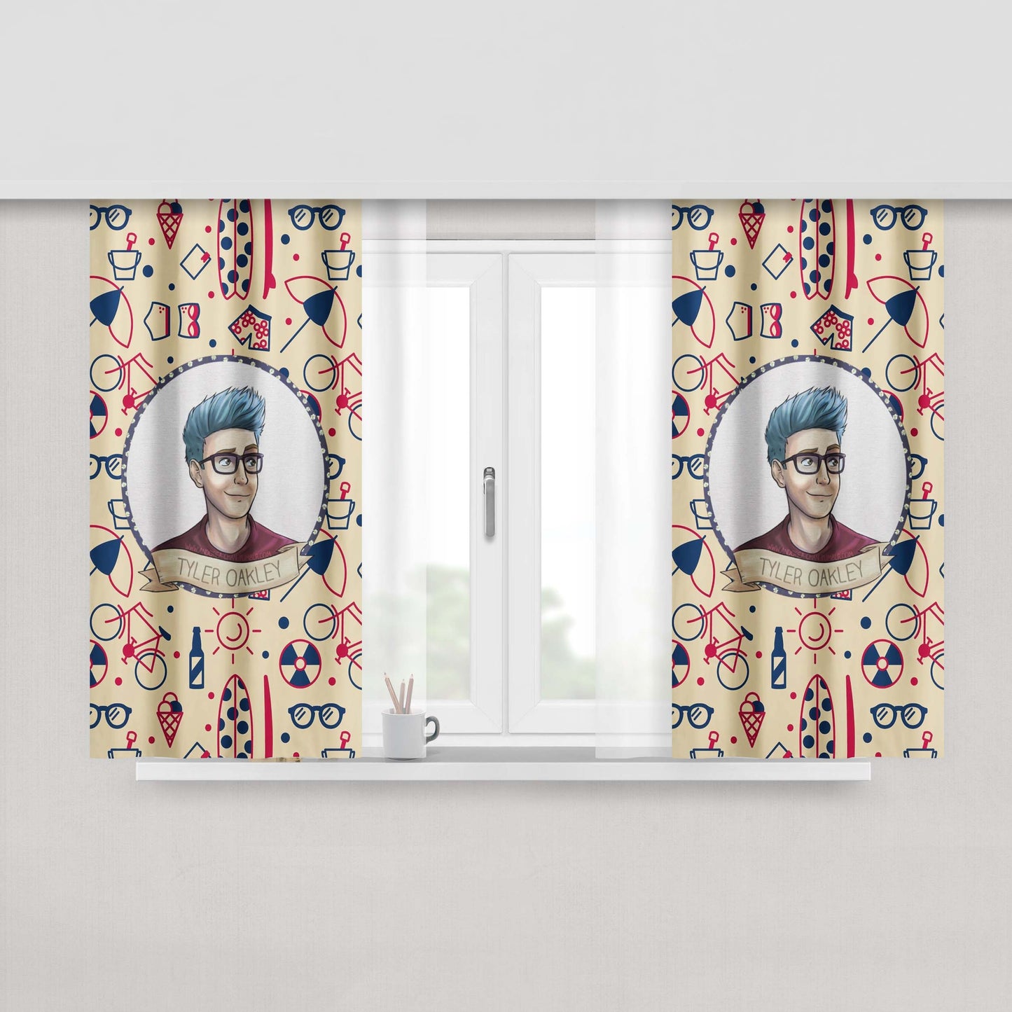 Animated Carmen Sandiego Poster Peach Skin Window Curtains