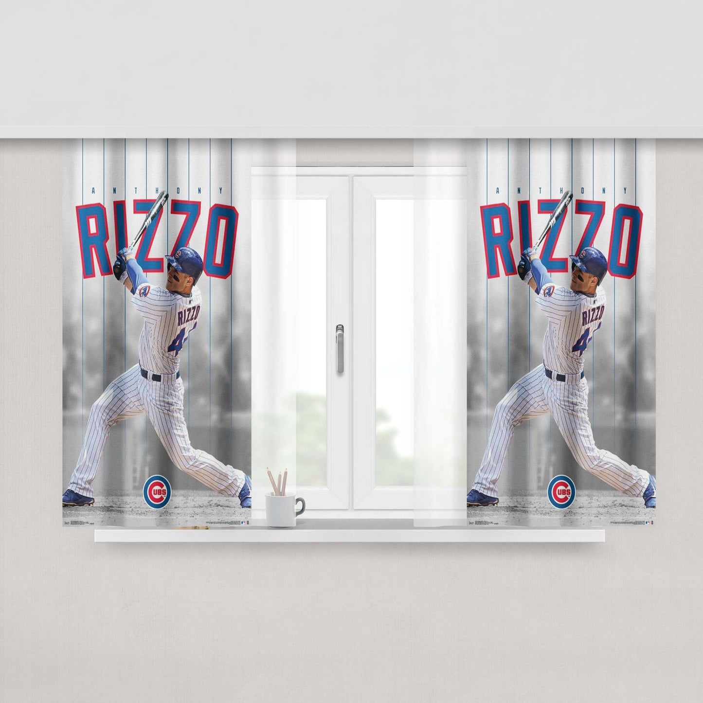 Anthony Davis Logo Uproxx Peach Skin Window Curtains