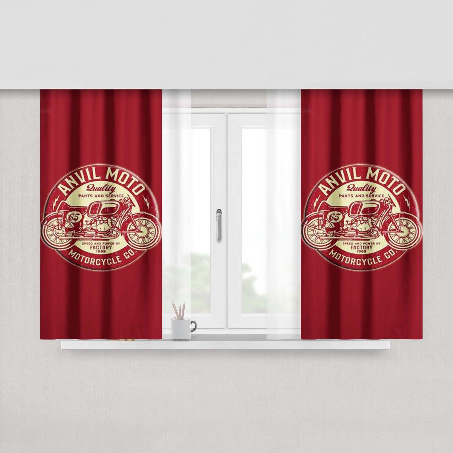 Anvil Moto 10 Peach Skin Window Curtains
