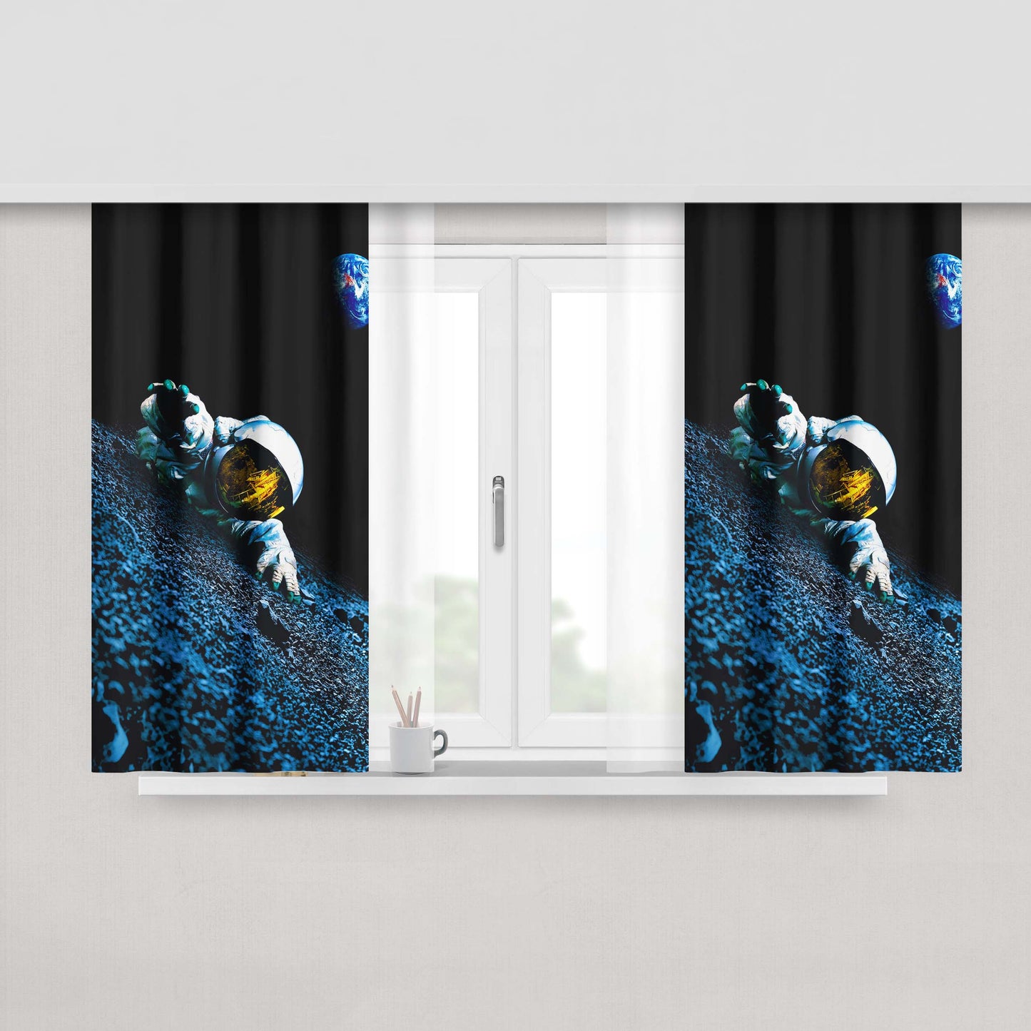 Apollo 18 Cover Peach Skin Window Curtains