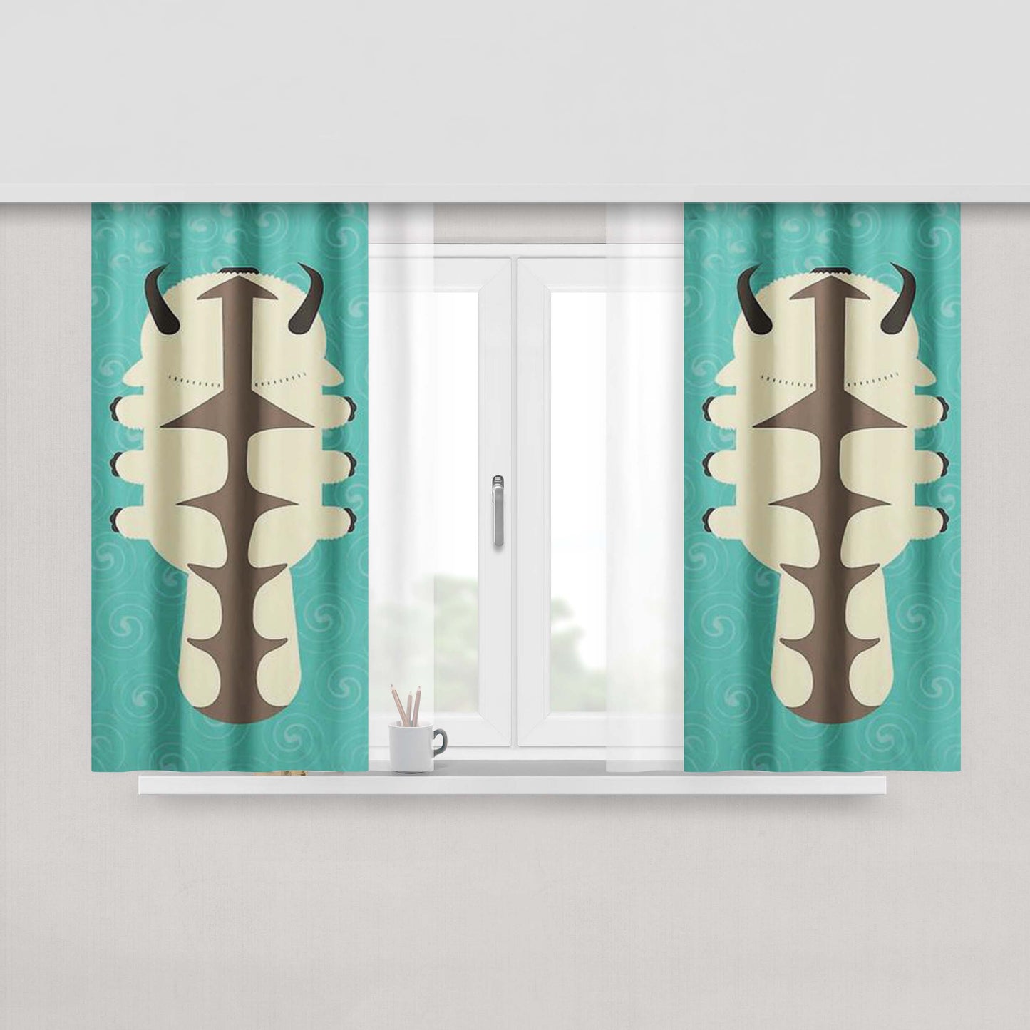 Appa Peach Skin Window Curtains