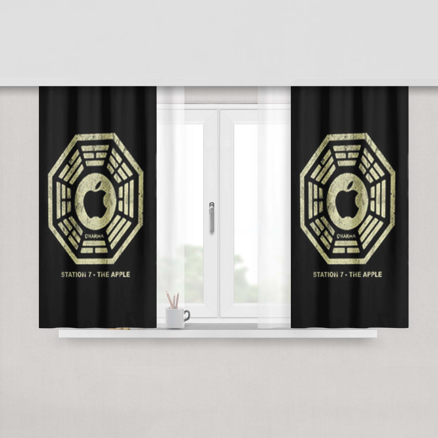Apple Dharma Peach Skin Window Curtains