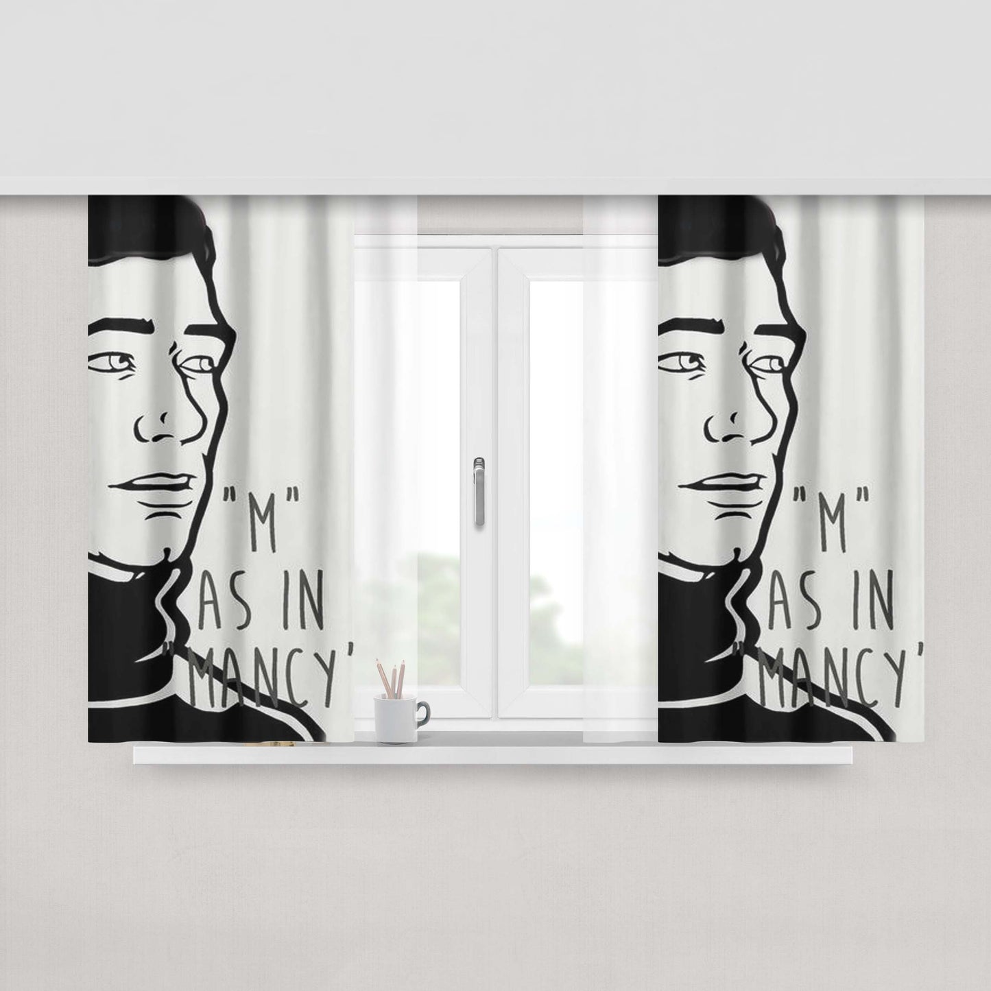 Archer M As In Manc Peach Skin Window Curtains