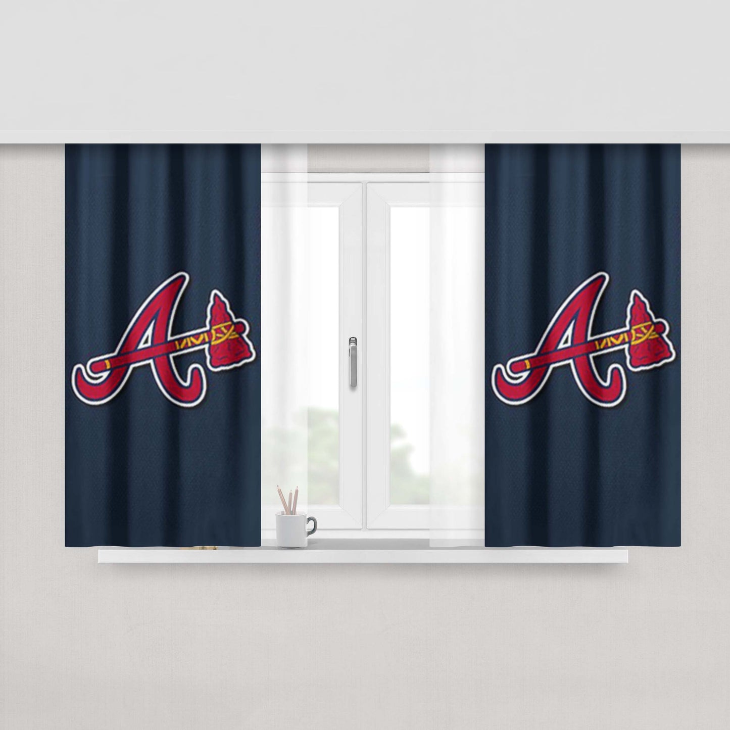 Arizona Coyotes Peach Skin Window Curtains