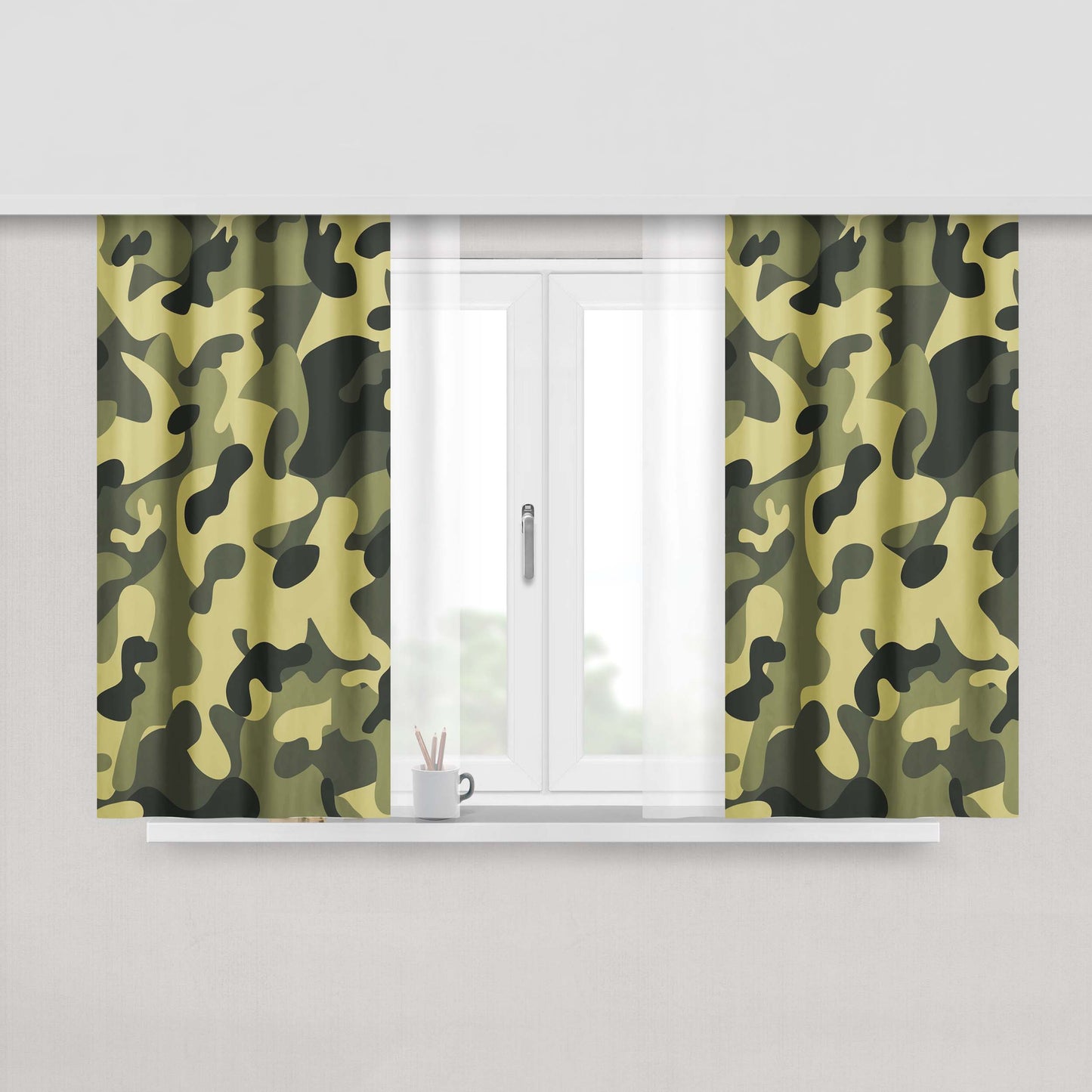 Army Recruitment Loki Peach Skin Window Curtains