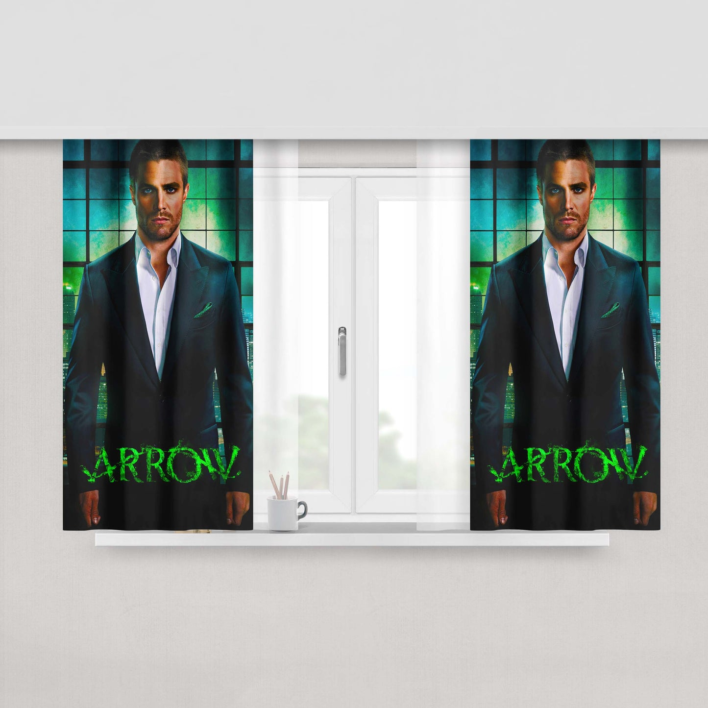 Arrow Oliver Queen Peach Skin Window Curtains