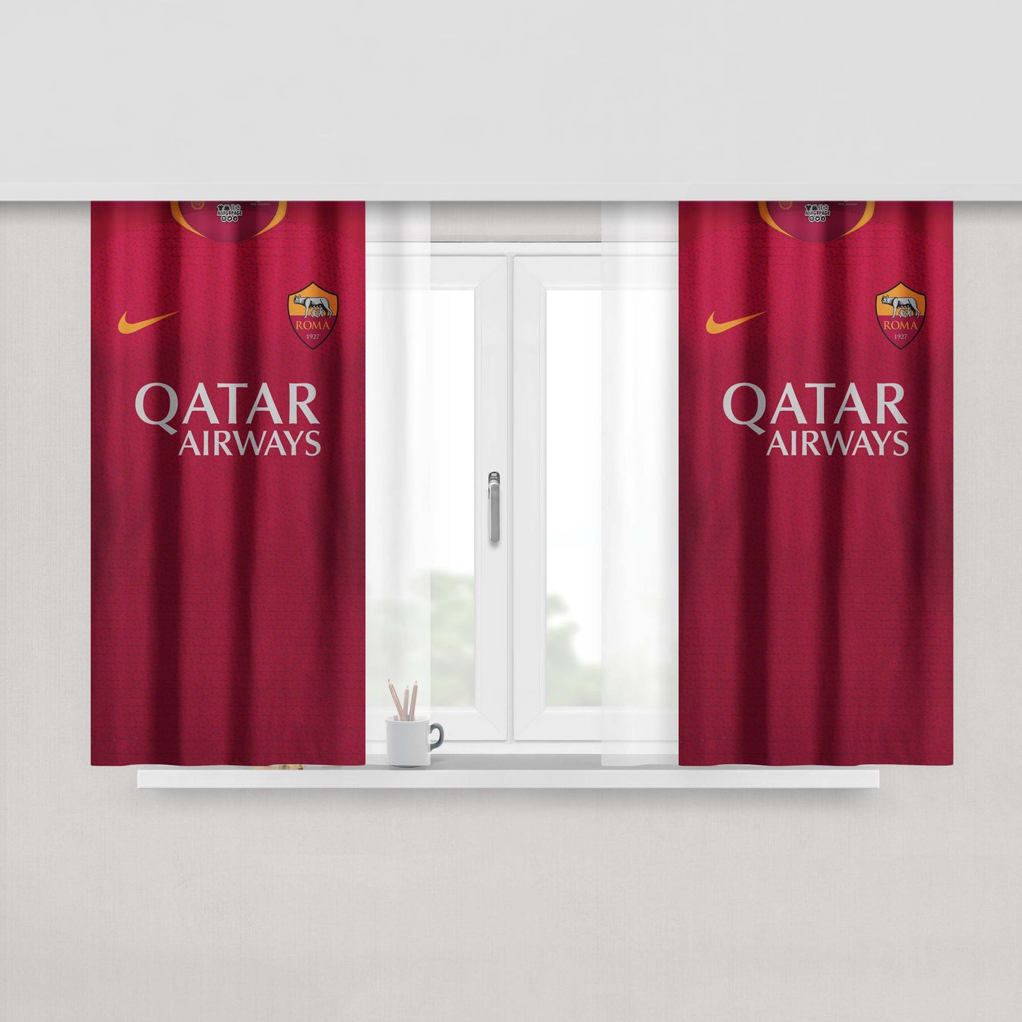 As Roma T-Shirt Peach Skin Window Curtains