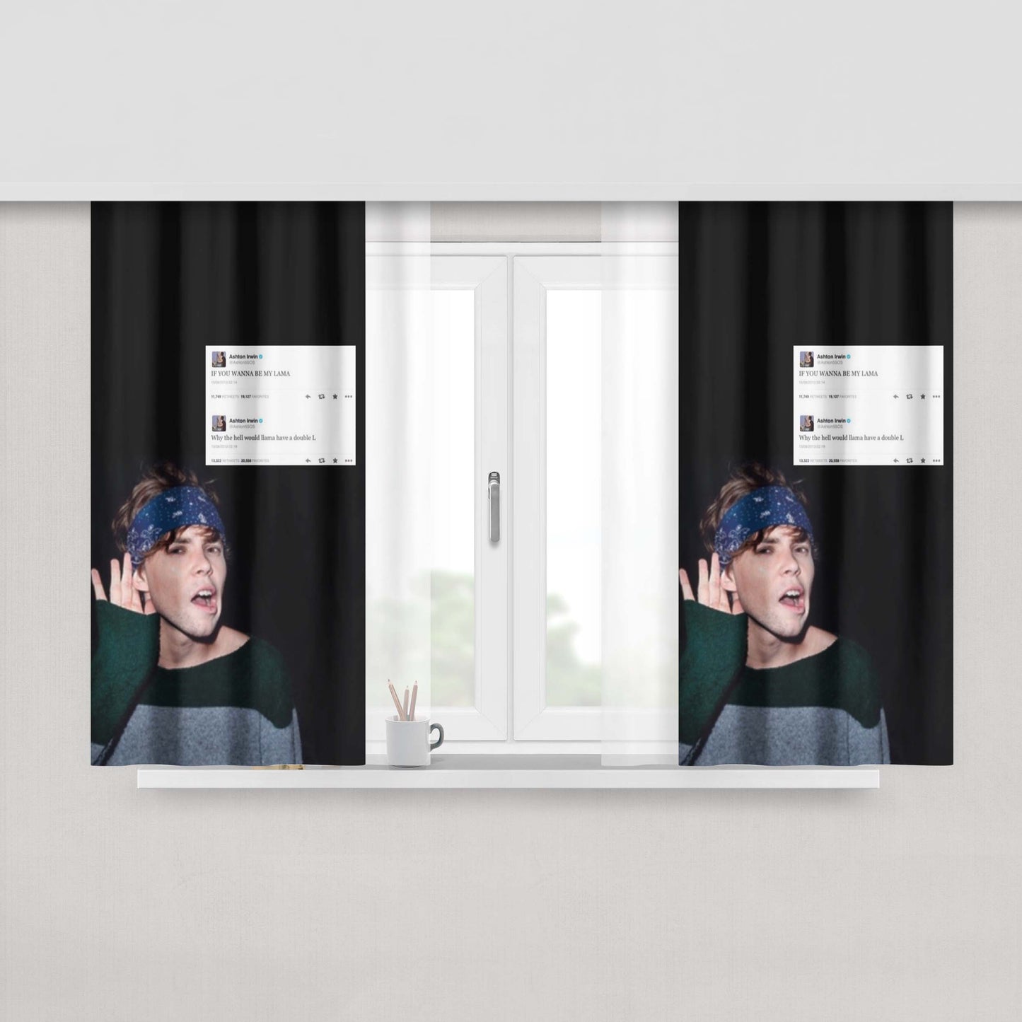 Aston Irwin What A Nob Peach Skin Window Curtains
