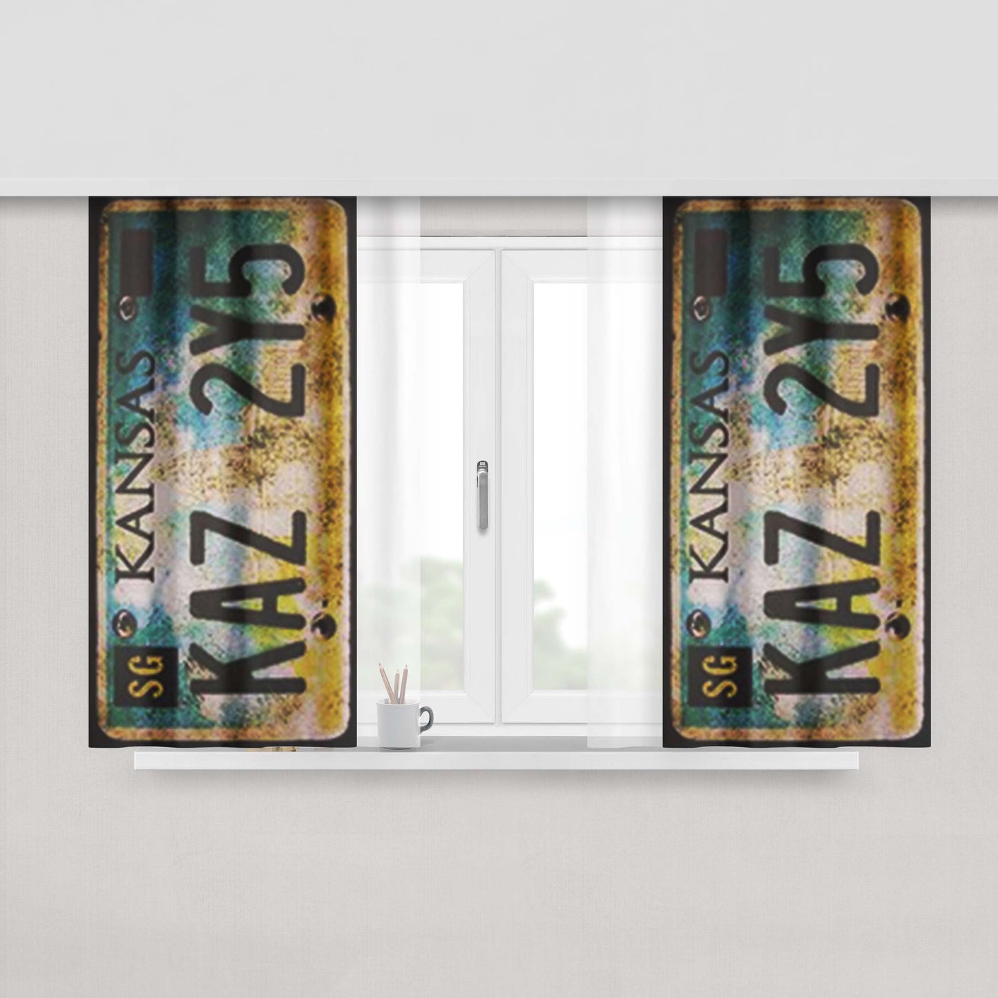 Ate-144 Peach Skin Window Curtains