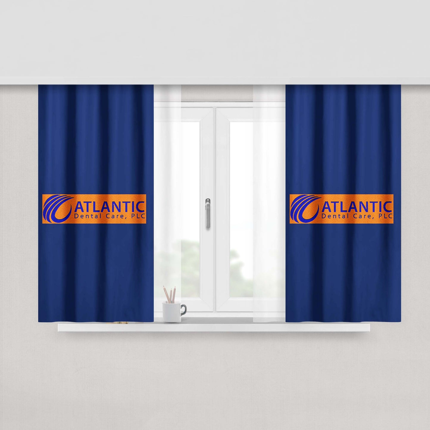 Atlantic Dentalm Care Peach Skin Window Curtains