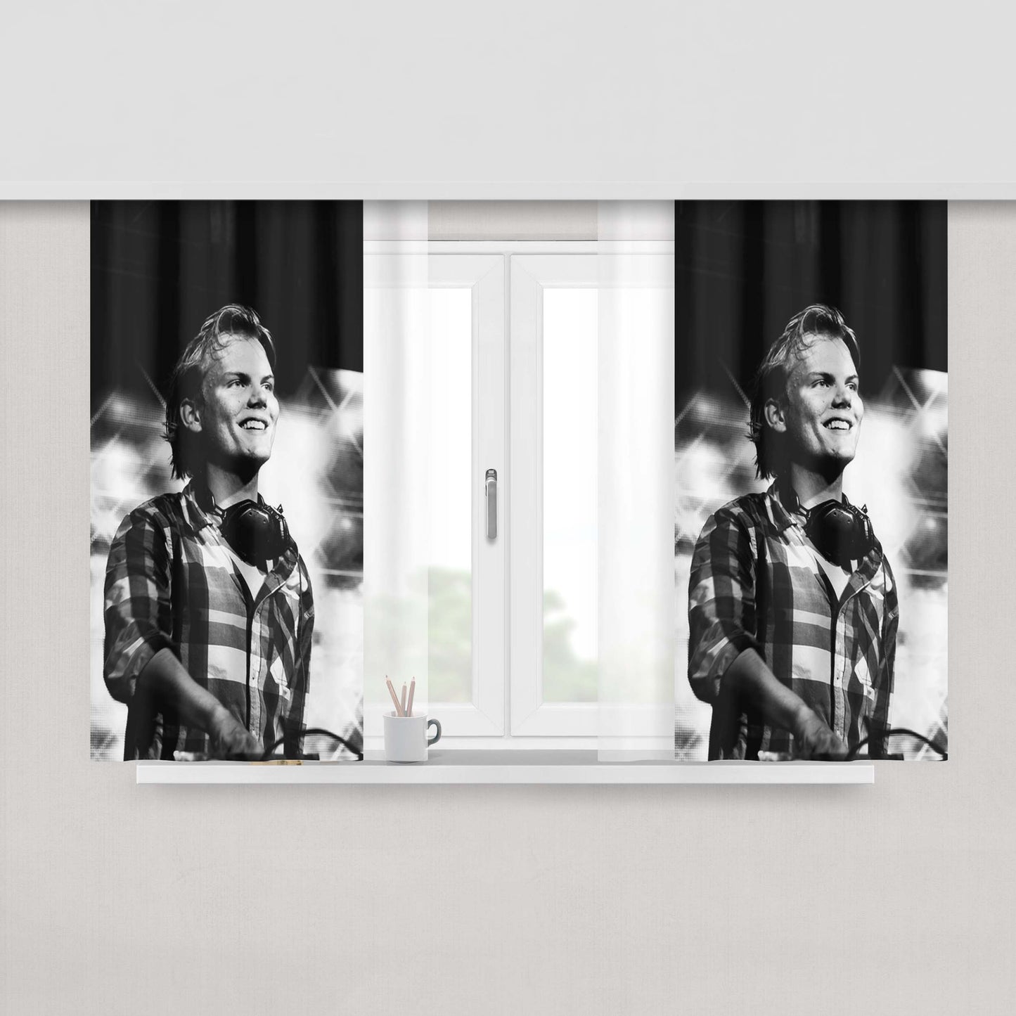 Avicii Personel Peach Skin Window Curtains