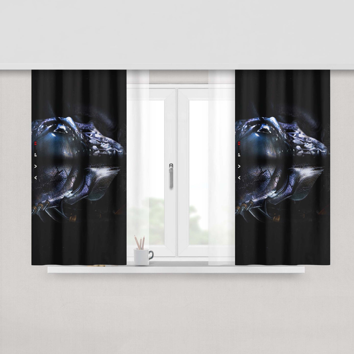 Avpr Alien Vs Predator Requiem Wallpaper Peach Skin Window Curtains