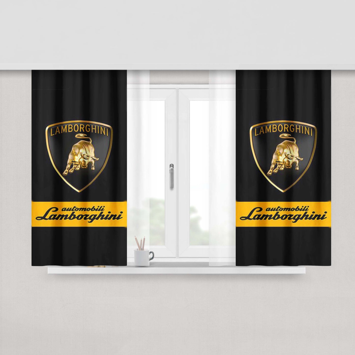 Awesome Label Dark Peach Skin Window Curtains