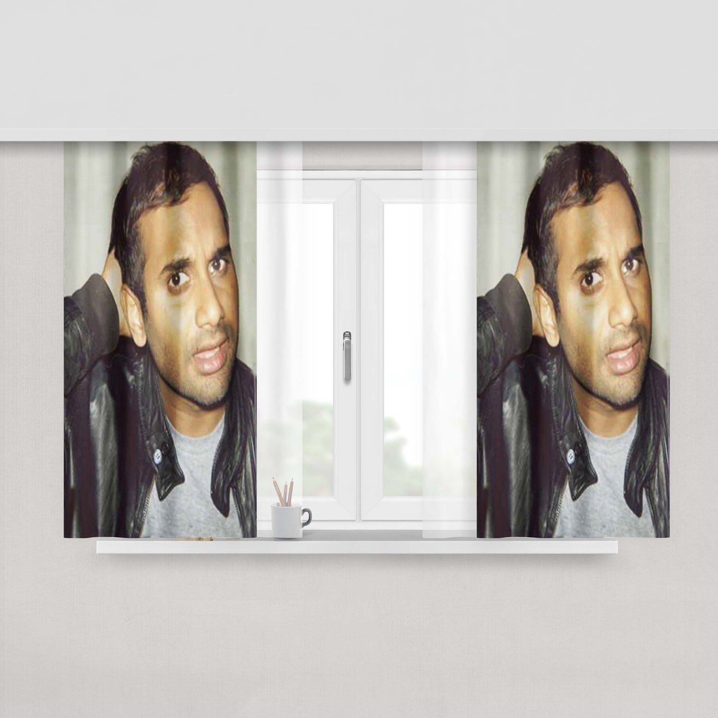 Aziz Ansari Peach Skin Window Curtains
