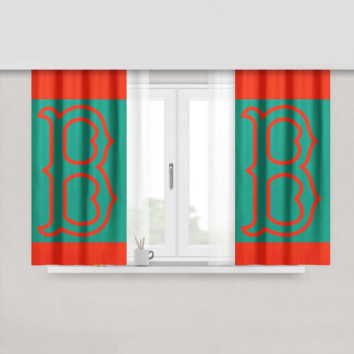 B Sox Peach Skin Window Curtains