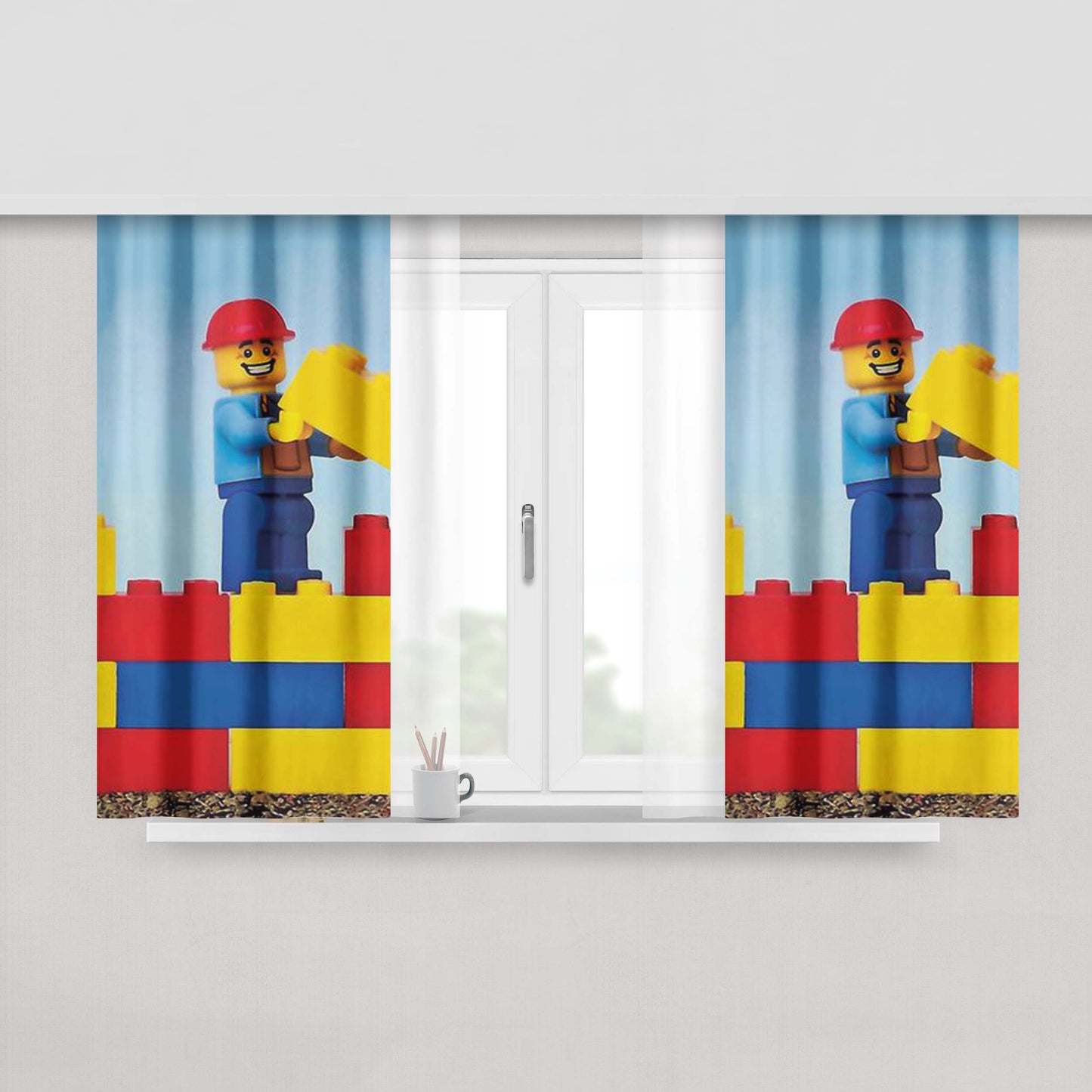 Build It Higher Peach Skin Window Curtains