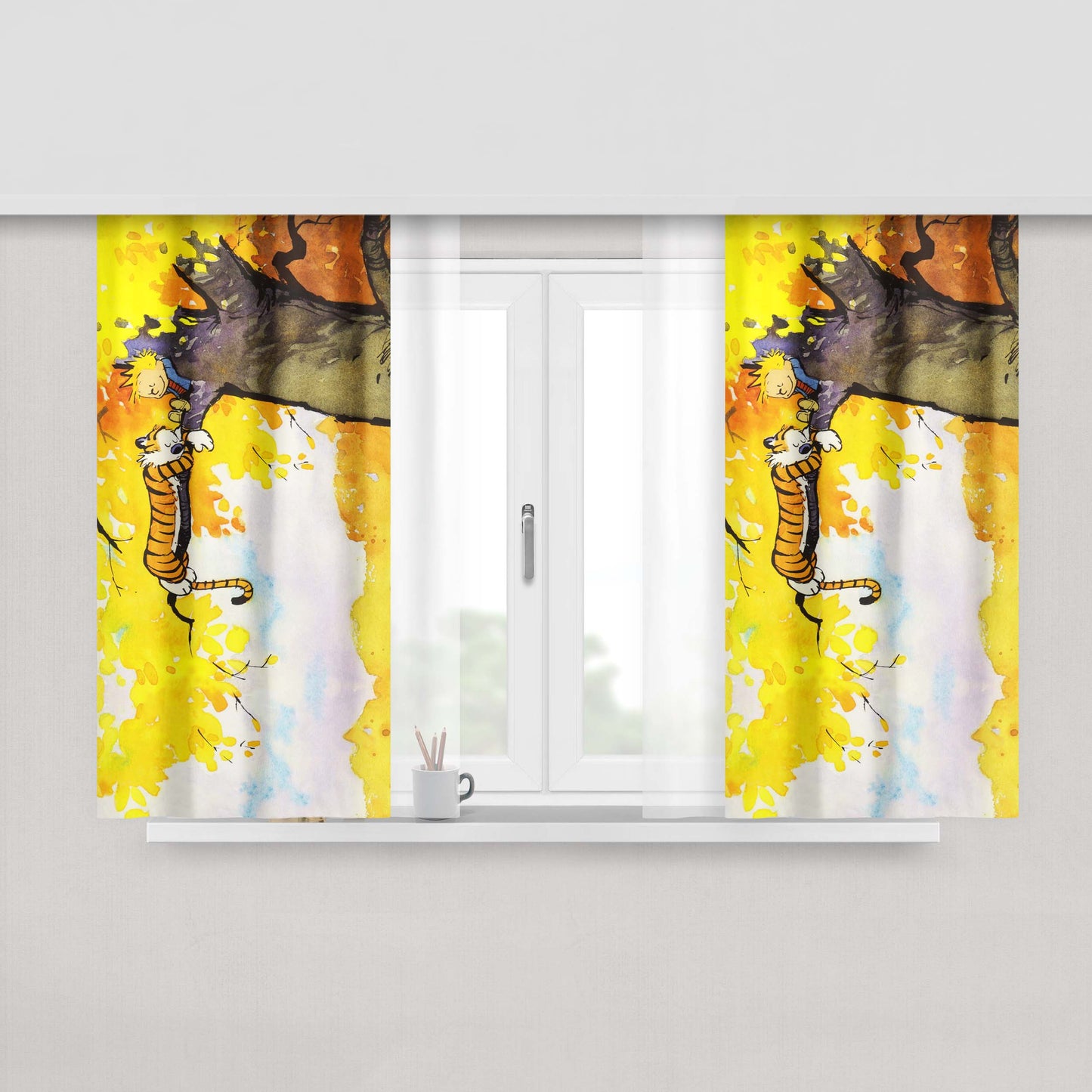 Calvin And Hobber Sleep Peach Skin Window Curtains