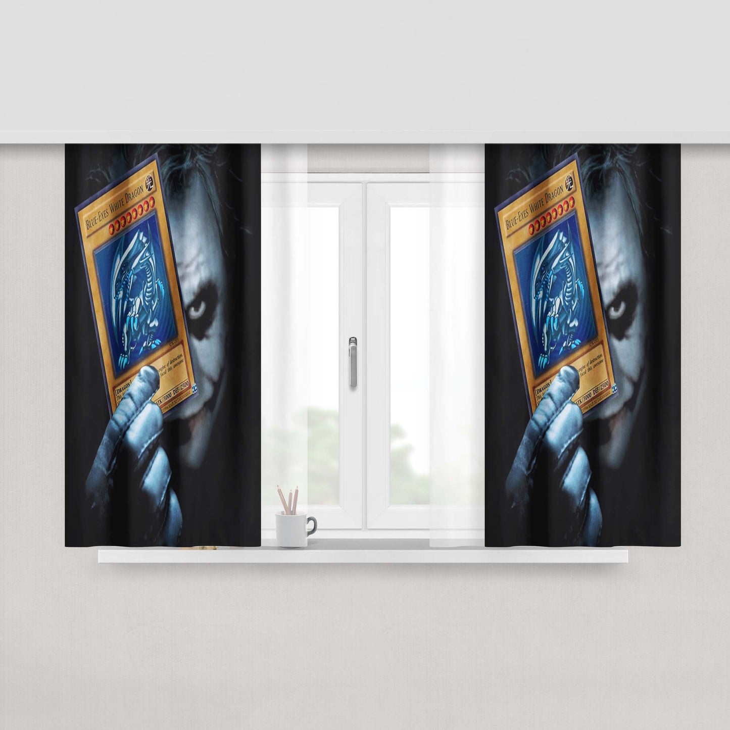 Card The Joker Yu-Gi-Oh! Peach Skin Window Curtains