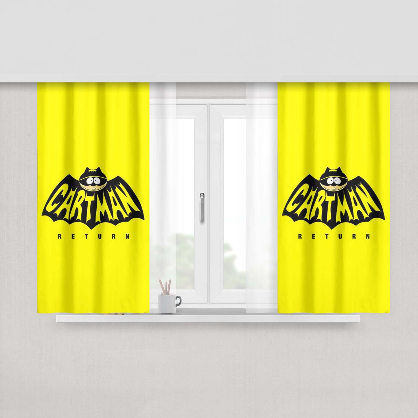 Cartman Peach Skin Window Curtains