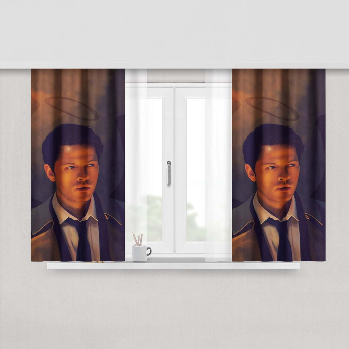 Cass Peach Skin Window Curtains