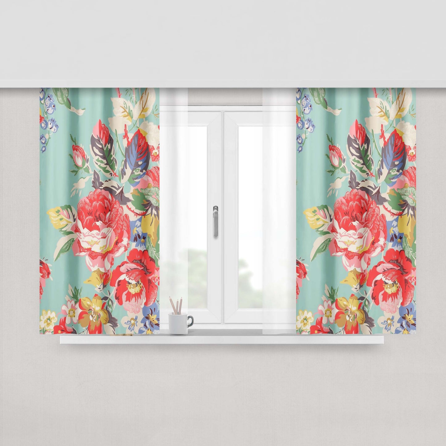 Cath Kidston Peach Skin Window Curtains