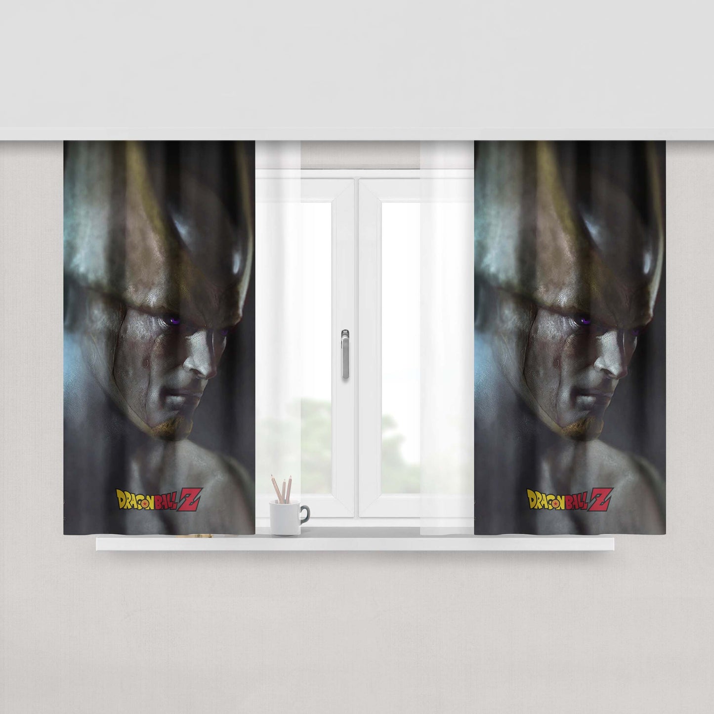 Cell Dragon Ball Super Broly Movie Peach Skin Window Curtains