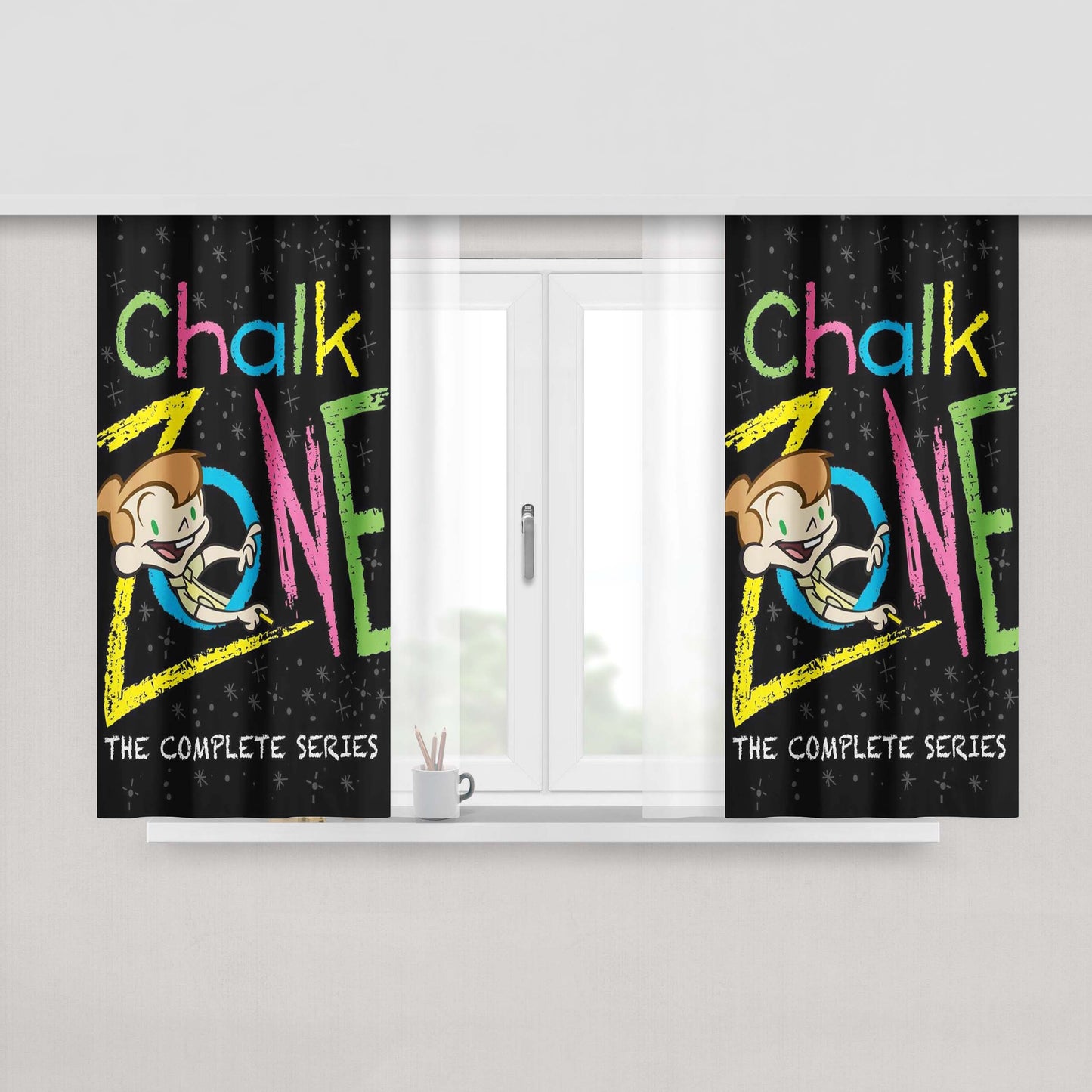 Chalkzone The Complete Series Peach Skin Window Curtains