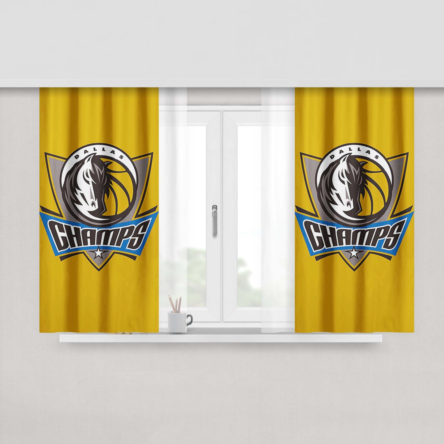 Champion Maverick Peach Skin Window Curtains