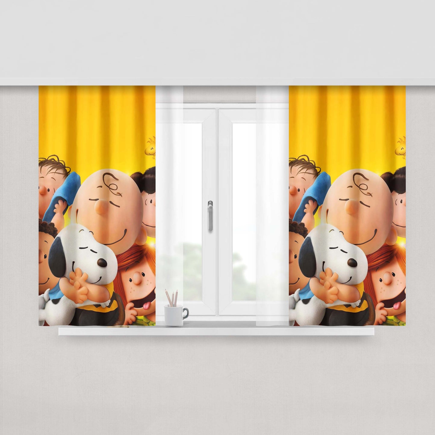 Charlie B Peach Skin Window Curtains