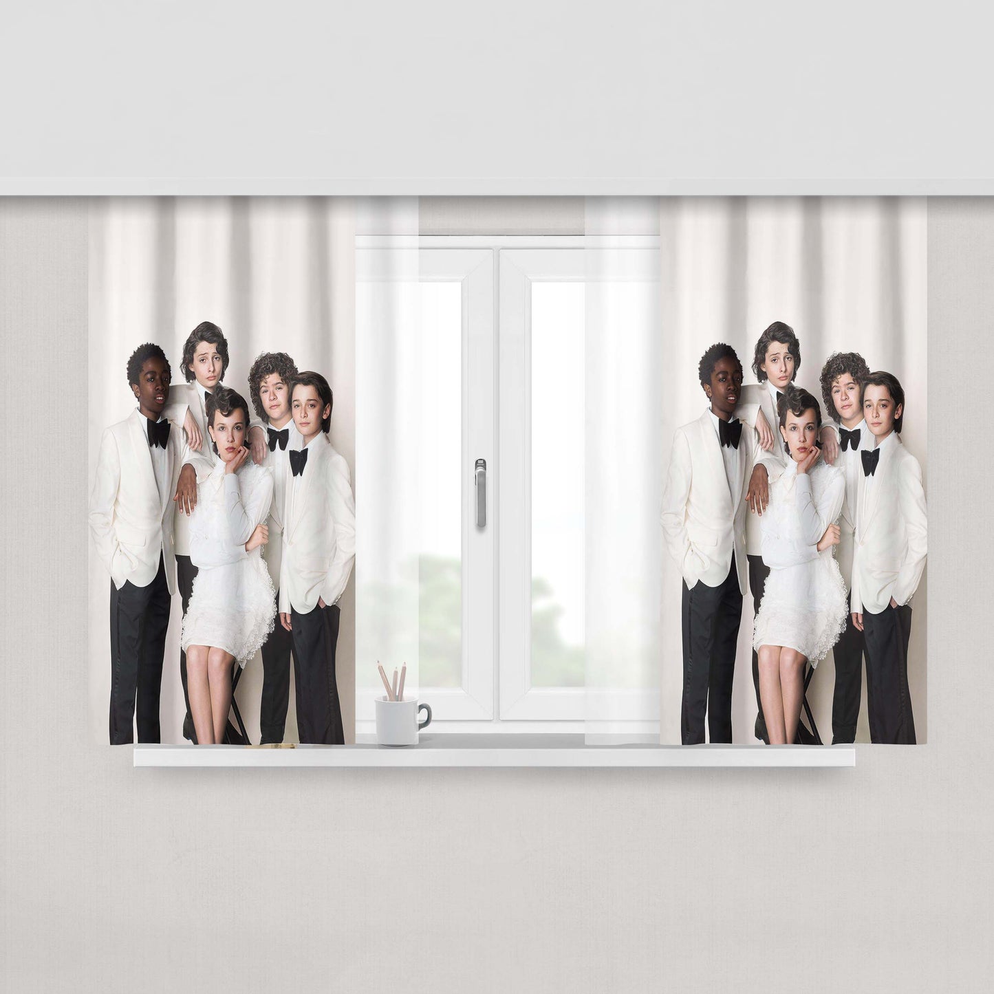 Chicos De Stranger Th Peach Skin Window Curtains