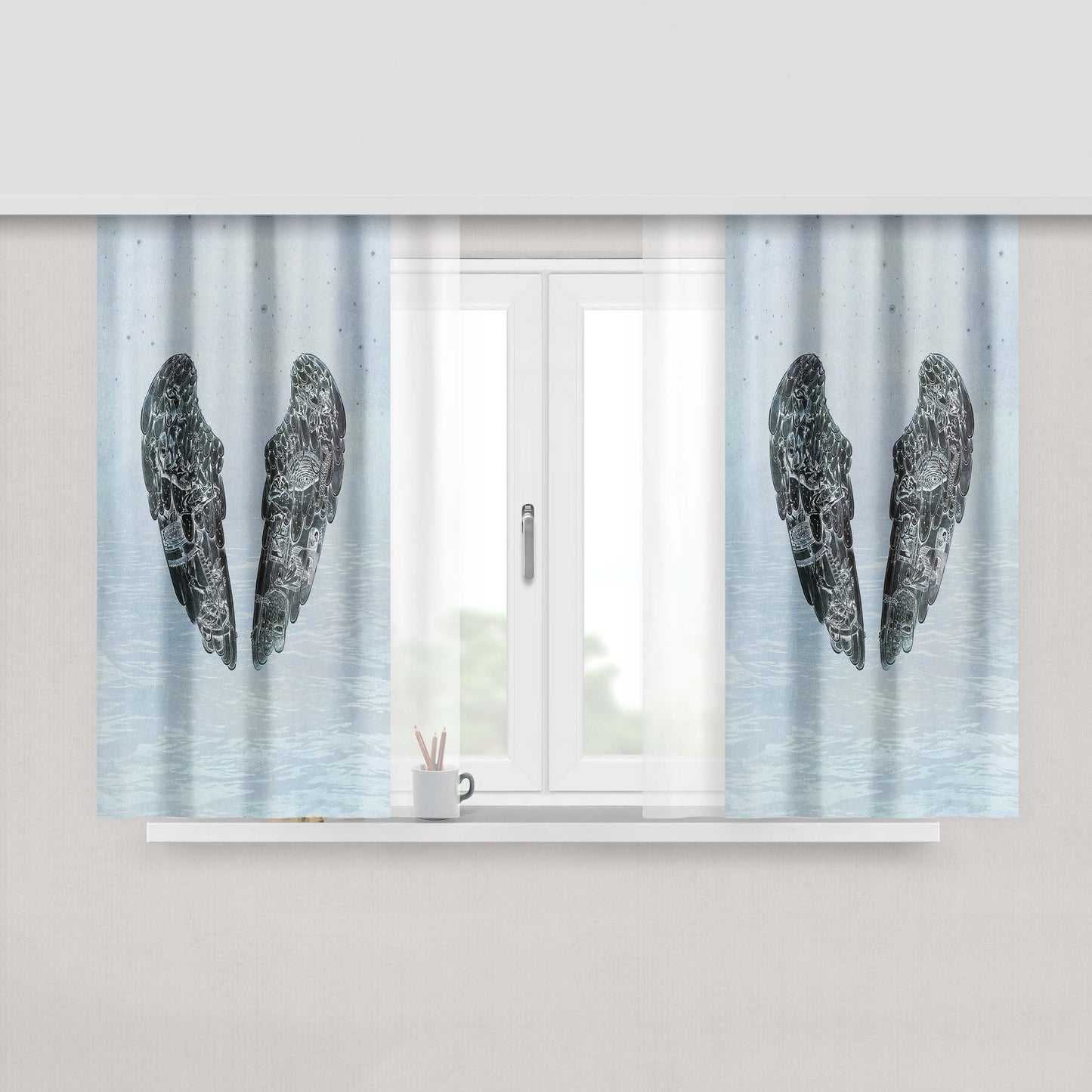 Ghost Stories Coldplay Peach Skin Window Curtains