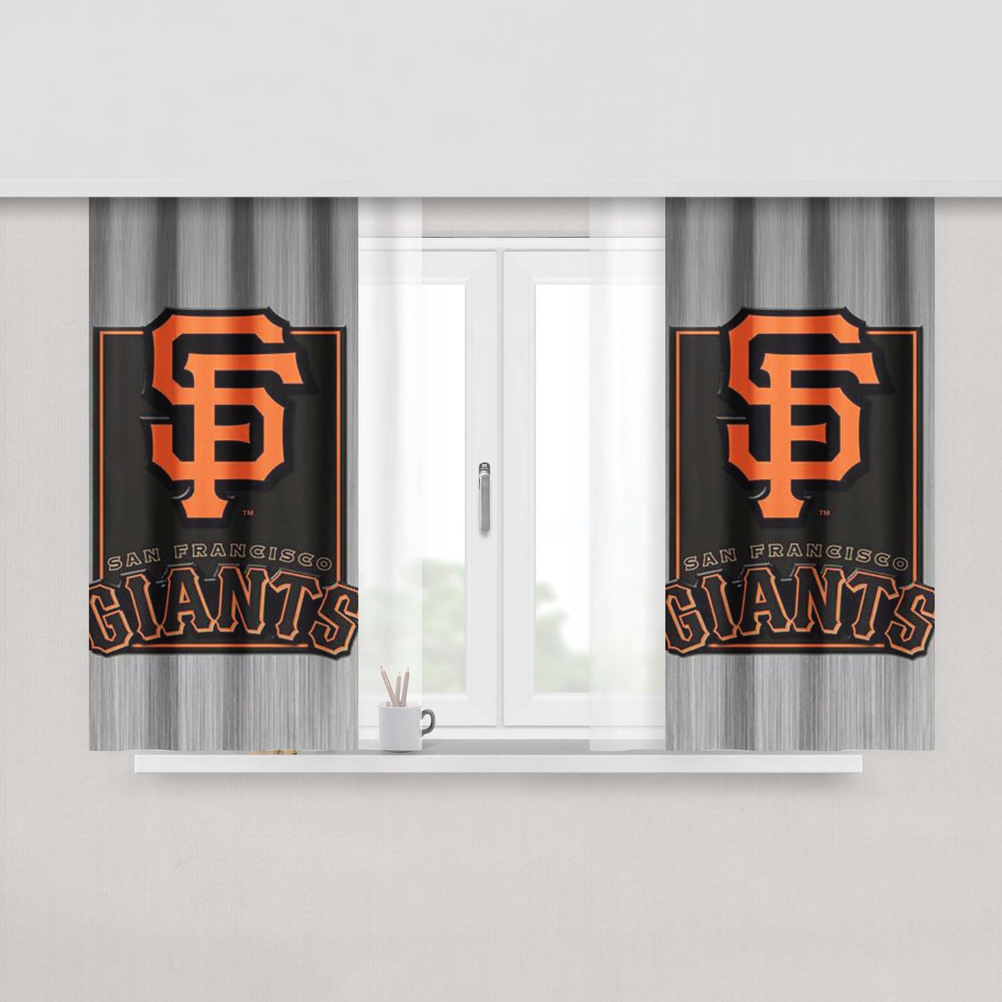 Giant San Francisco Peach Skin Window Curtains