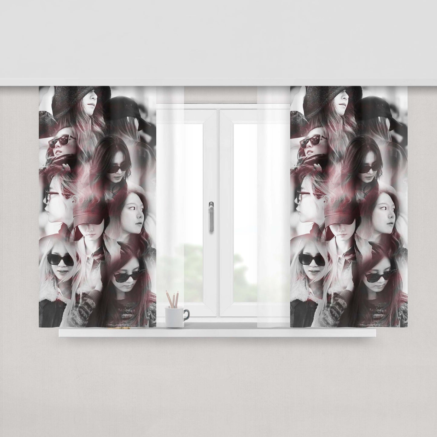 Girls Generation Wallpaper Snsd Ot9 Peach Skin Window Curtains