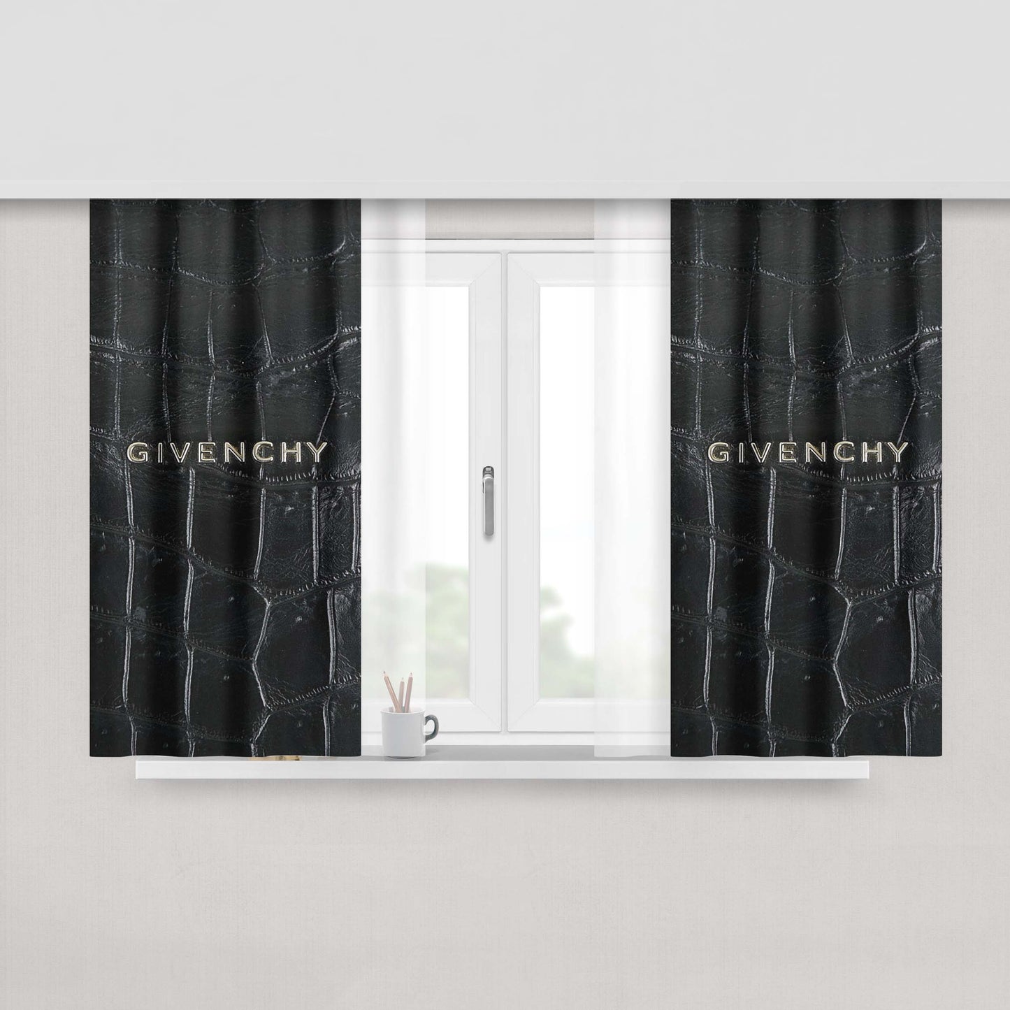 Givenchy Bag Leather Texture Peach Skin Window Curtains