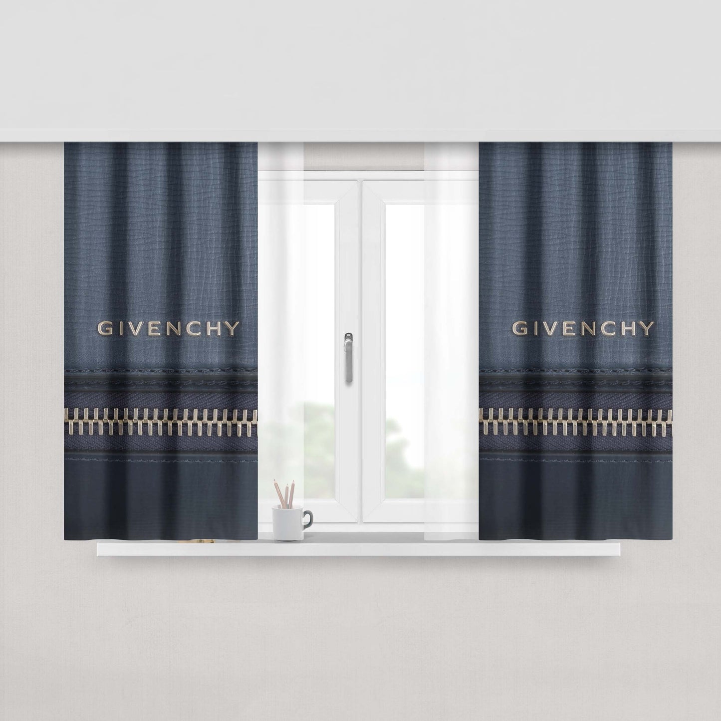 Givenchy Pandora Box Peach Skin Window Curtains