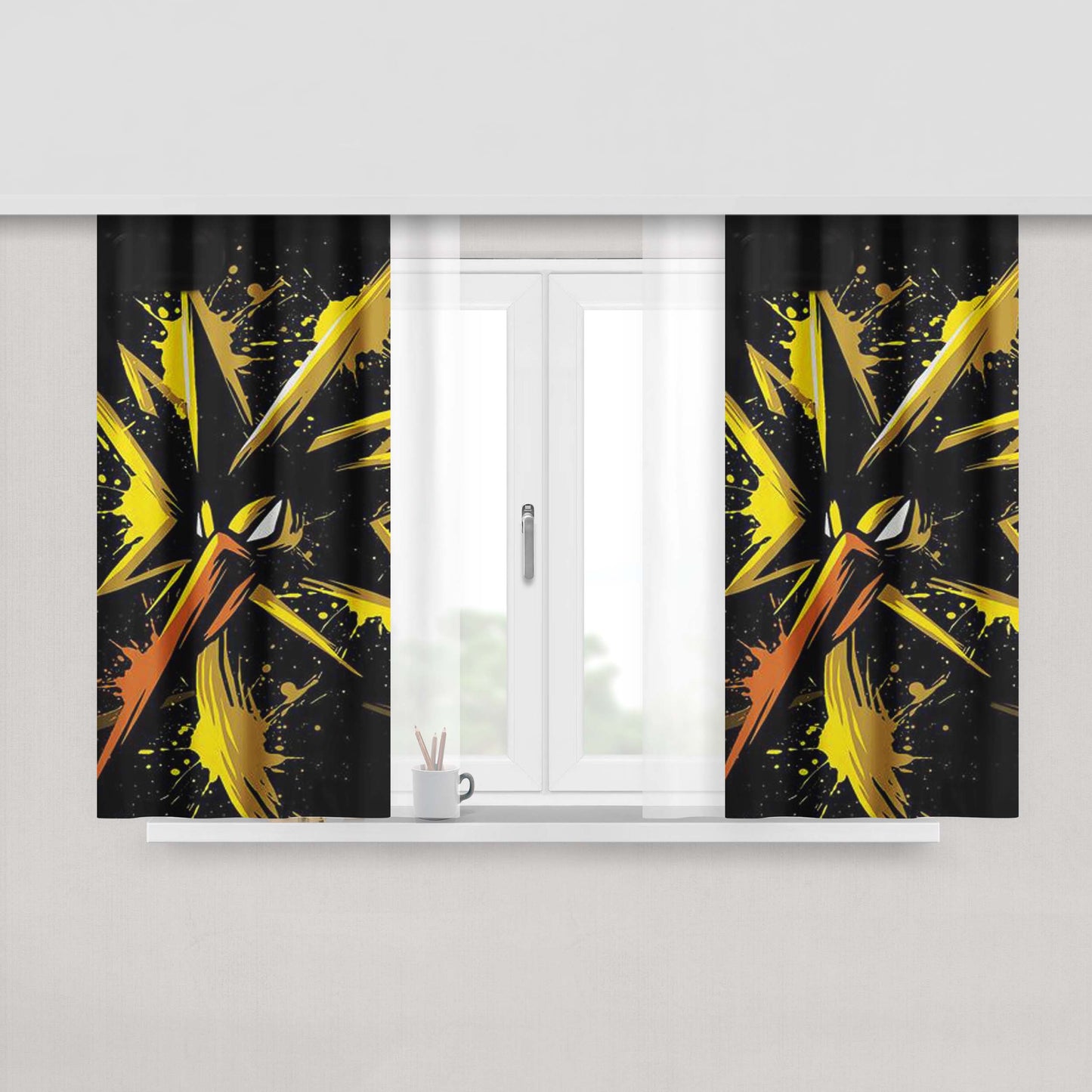 Go Team Instinct Peach Skin Window Curtains