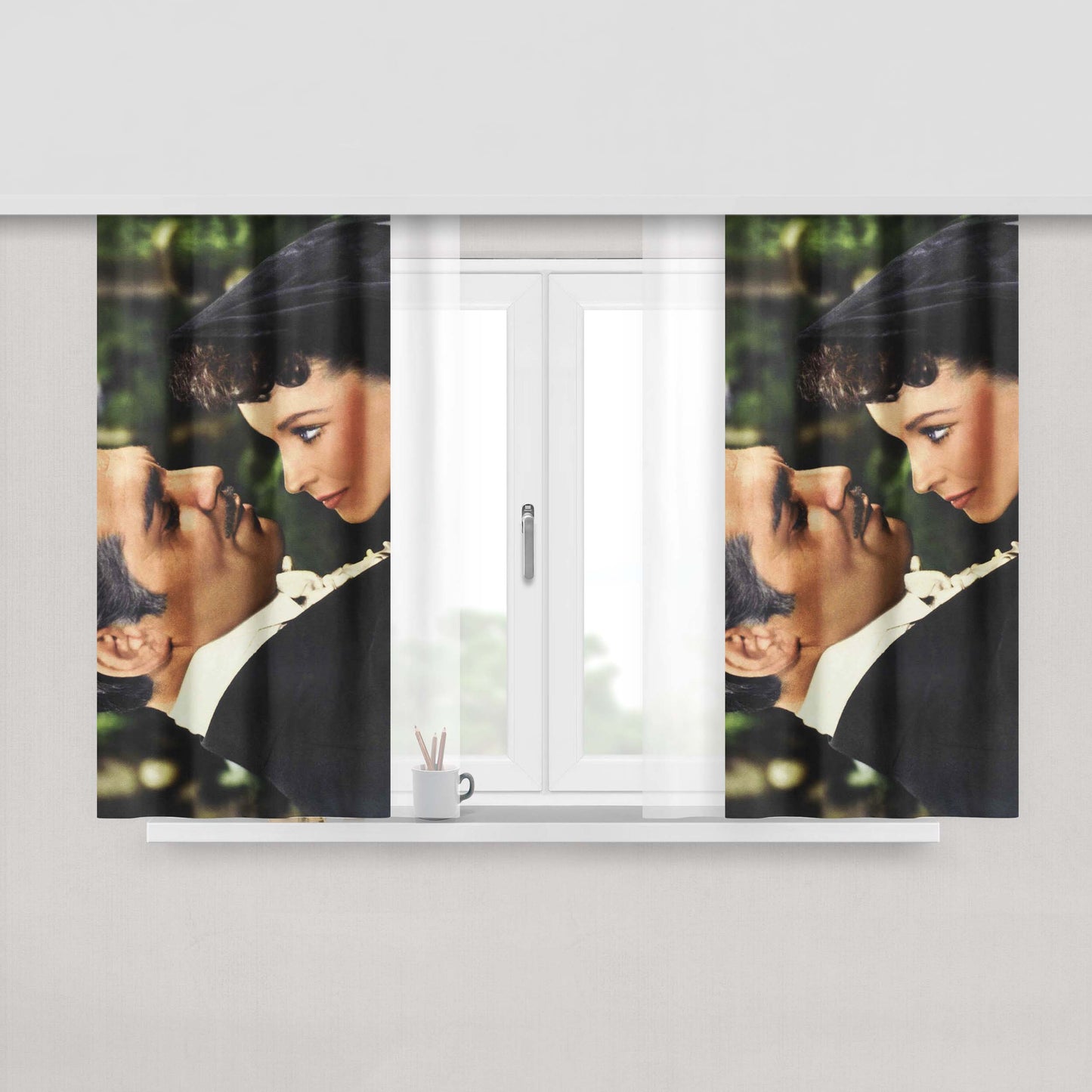 Gone With The Wind Peach Skin Window Curtains