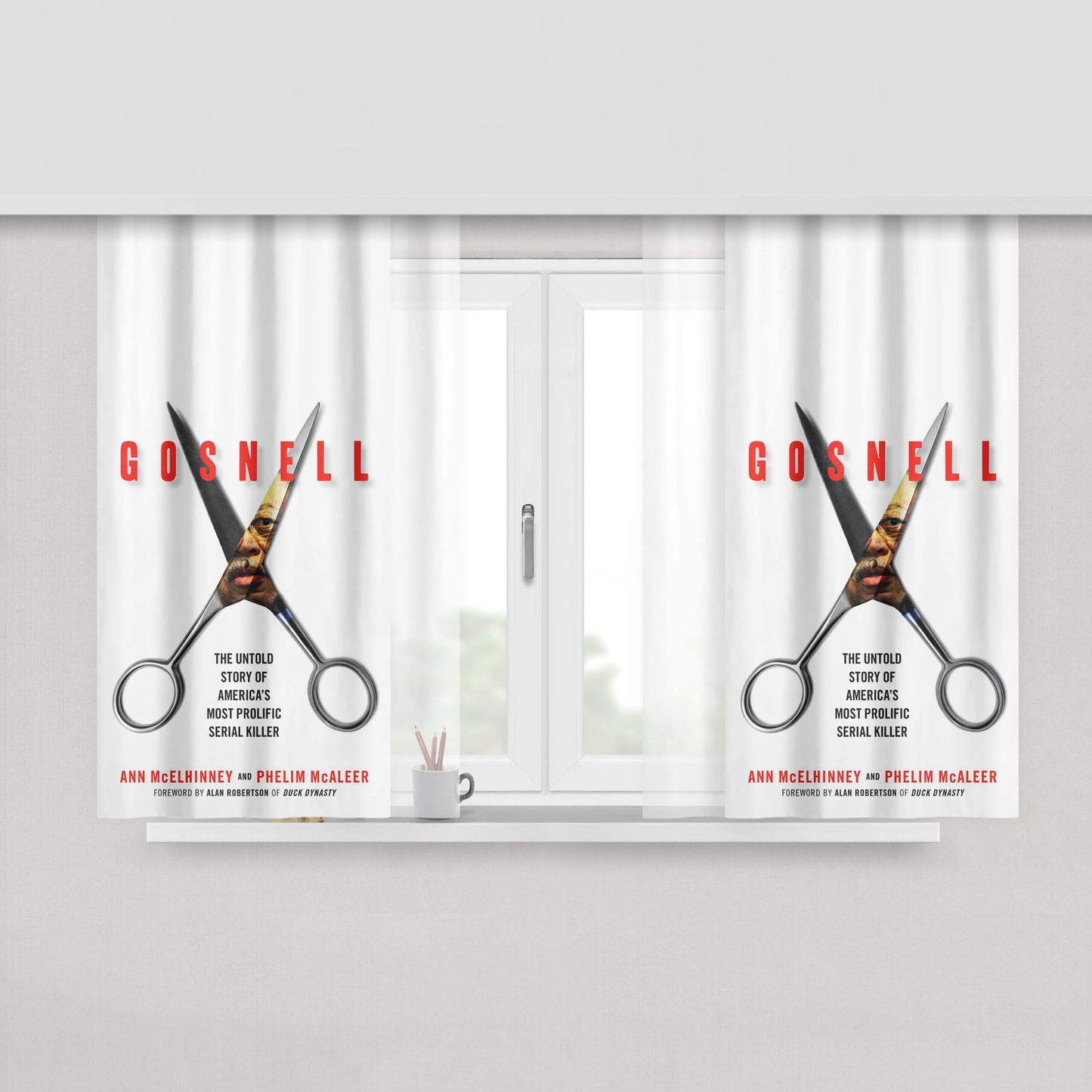 Gosnell Serial Killer Peach Skin Window Curtains
