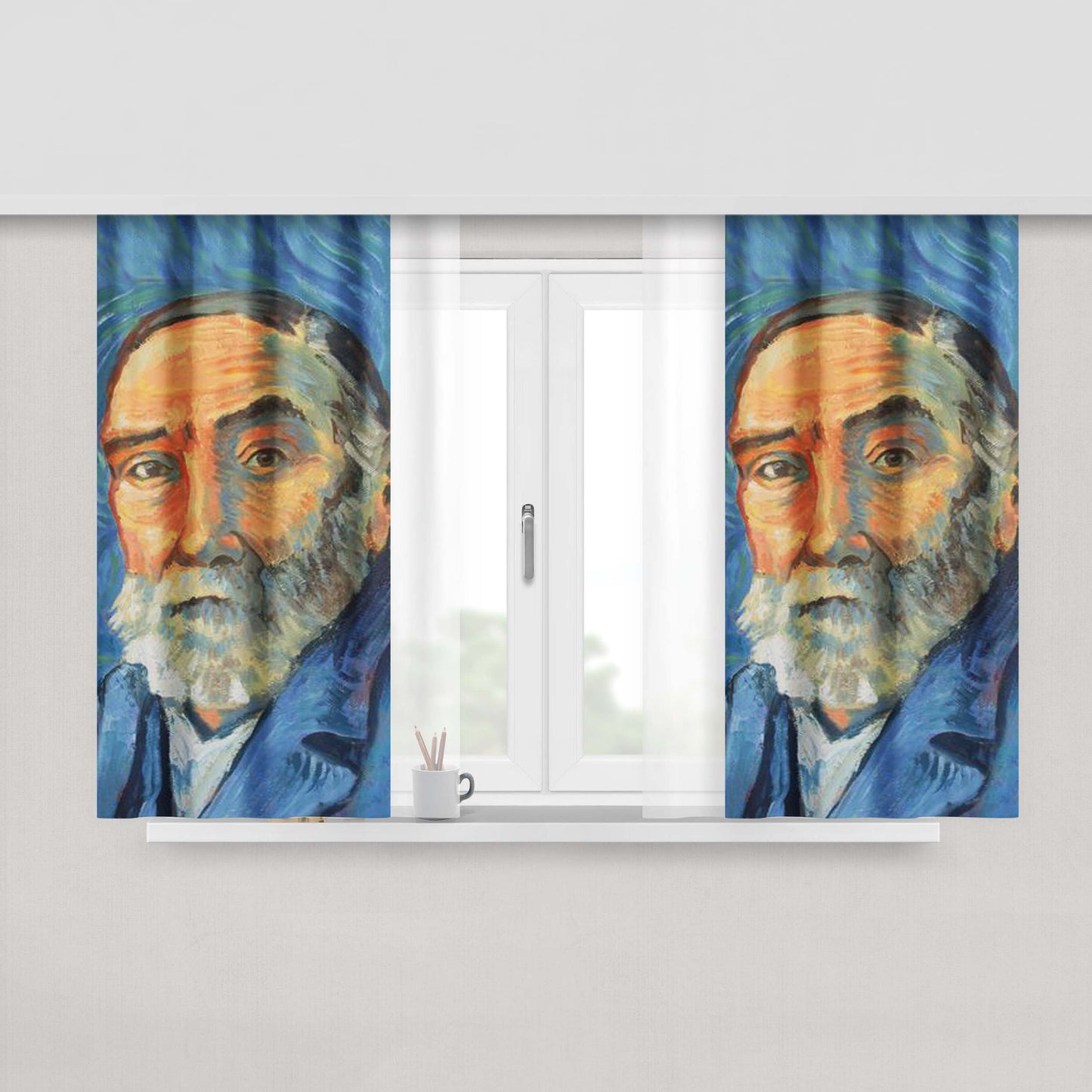 Gottlob Frege Peach Skin Window Curtains