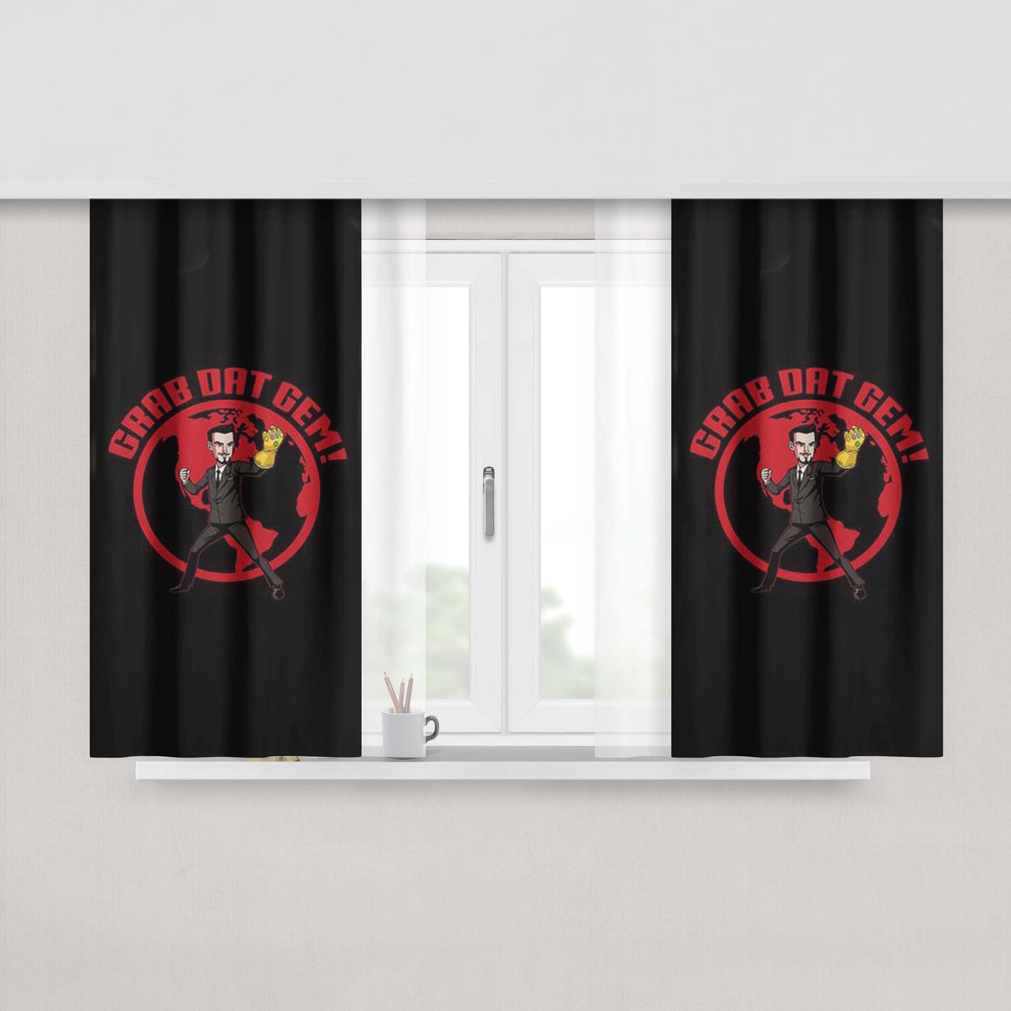 Grab Dat Gem Peach Skin Window Curtains