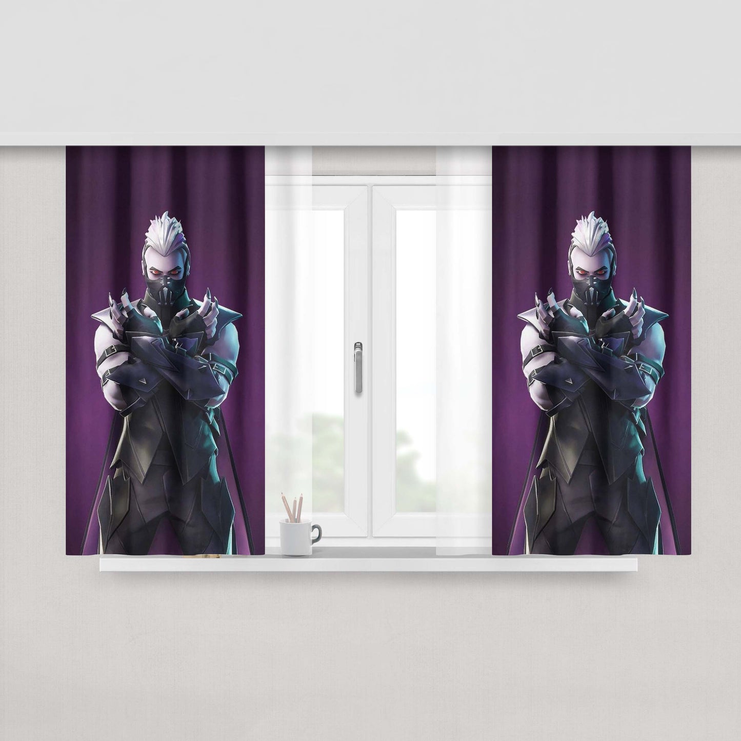 Great Character Fortnite Peach Skin Window Curtains