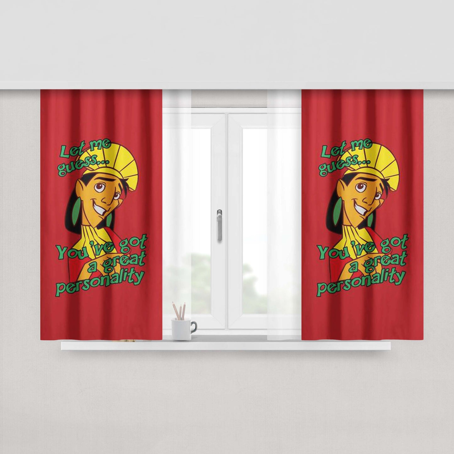 Great Personality Peach Skin Window Curtains