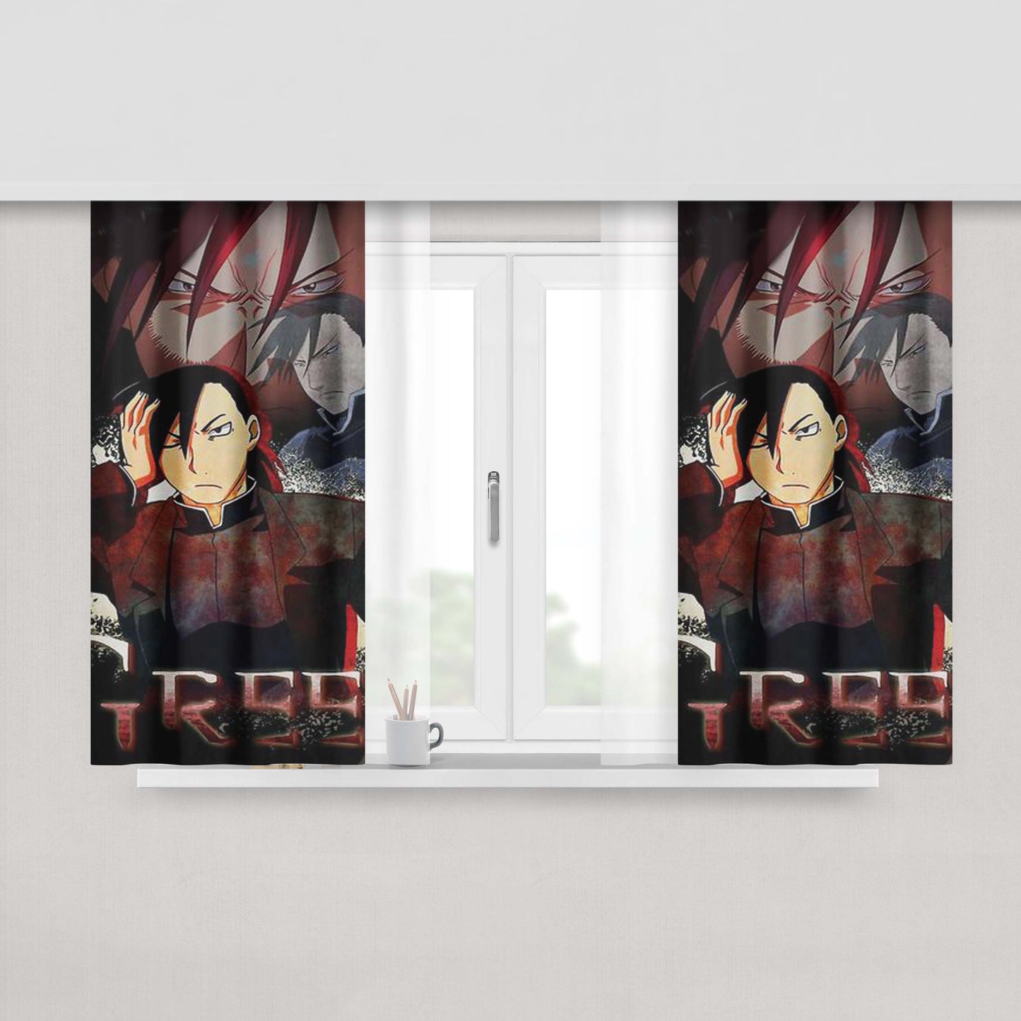 Greed Fma Peach Skin Window Curtains