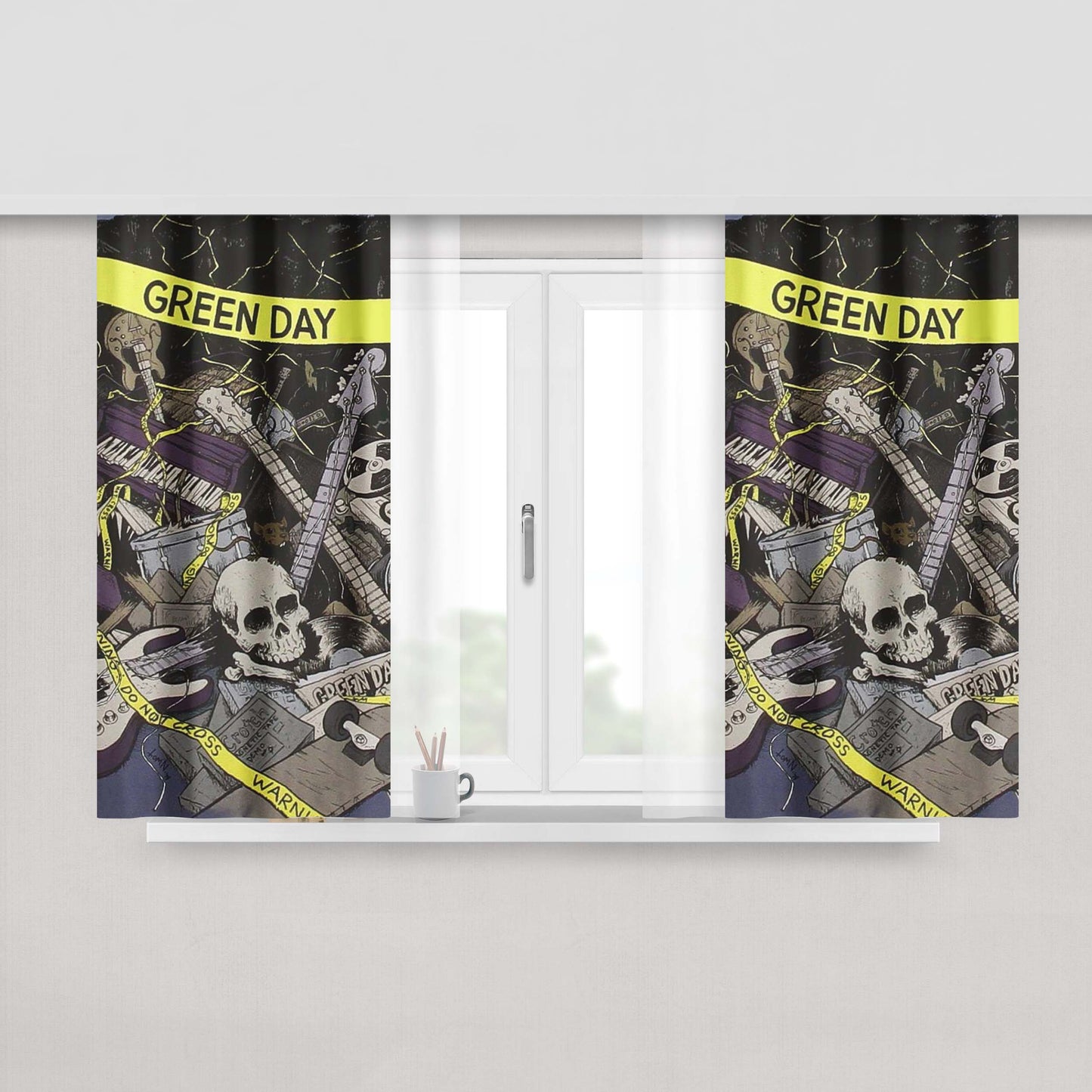 Green Day Demolicious Peach Skin Window Curtains