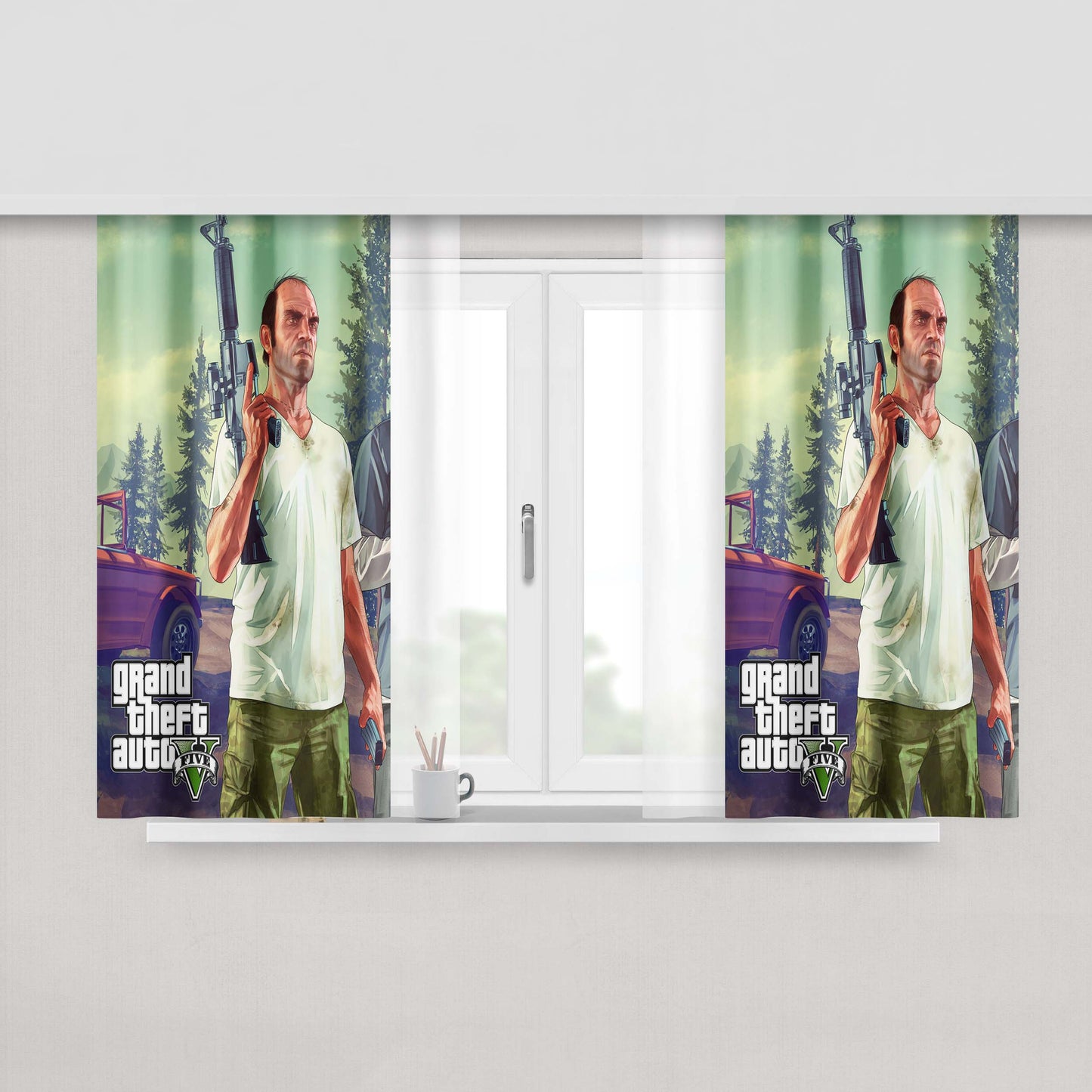 Gta Five Peach Skin Window Curtains