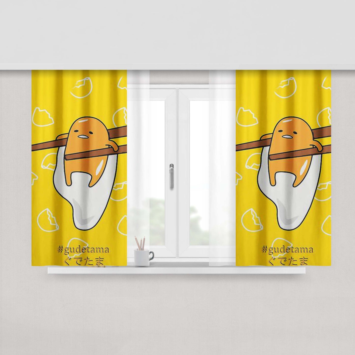 Gudetamago Peach Skin Window Curtains