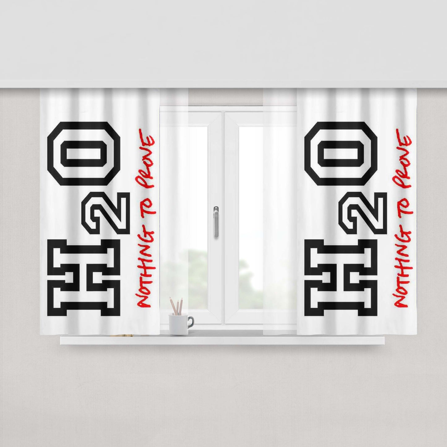 H2O Nothing To Prove Fabric Window Curtains